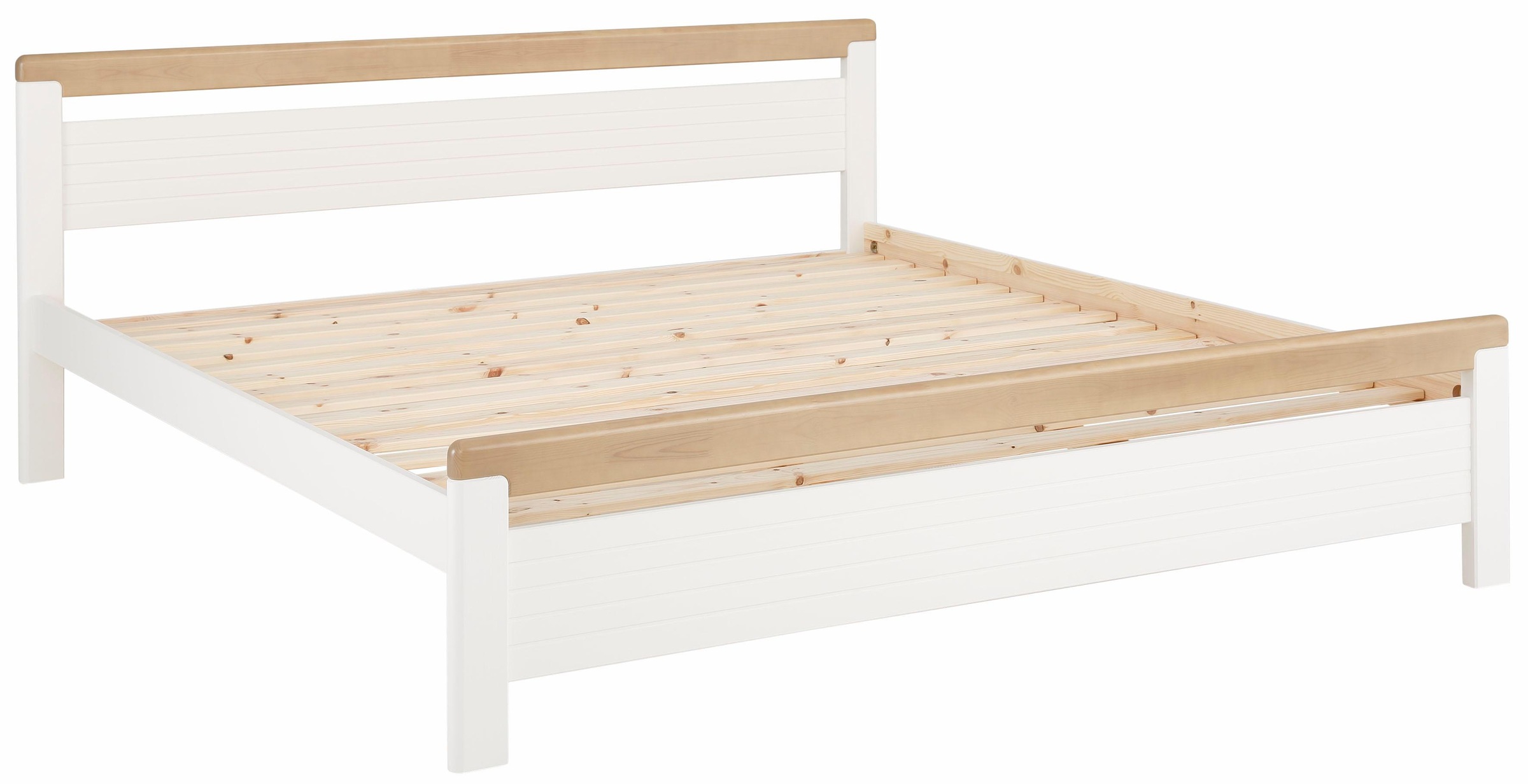 OTTO home Massivholzbett »"CAPRE" im skandinavischem Landhausstil« mit Roll günstig online kaufen
