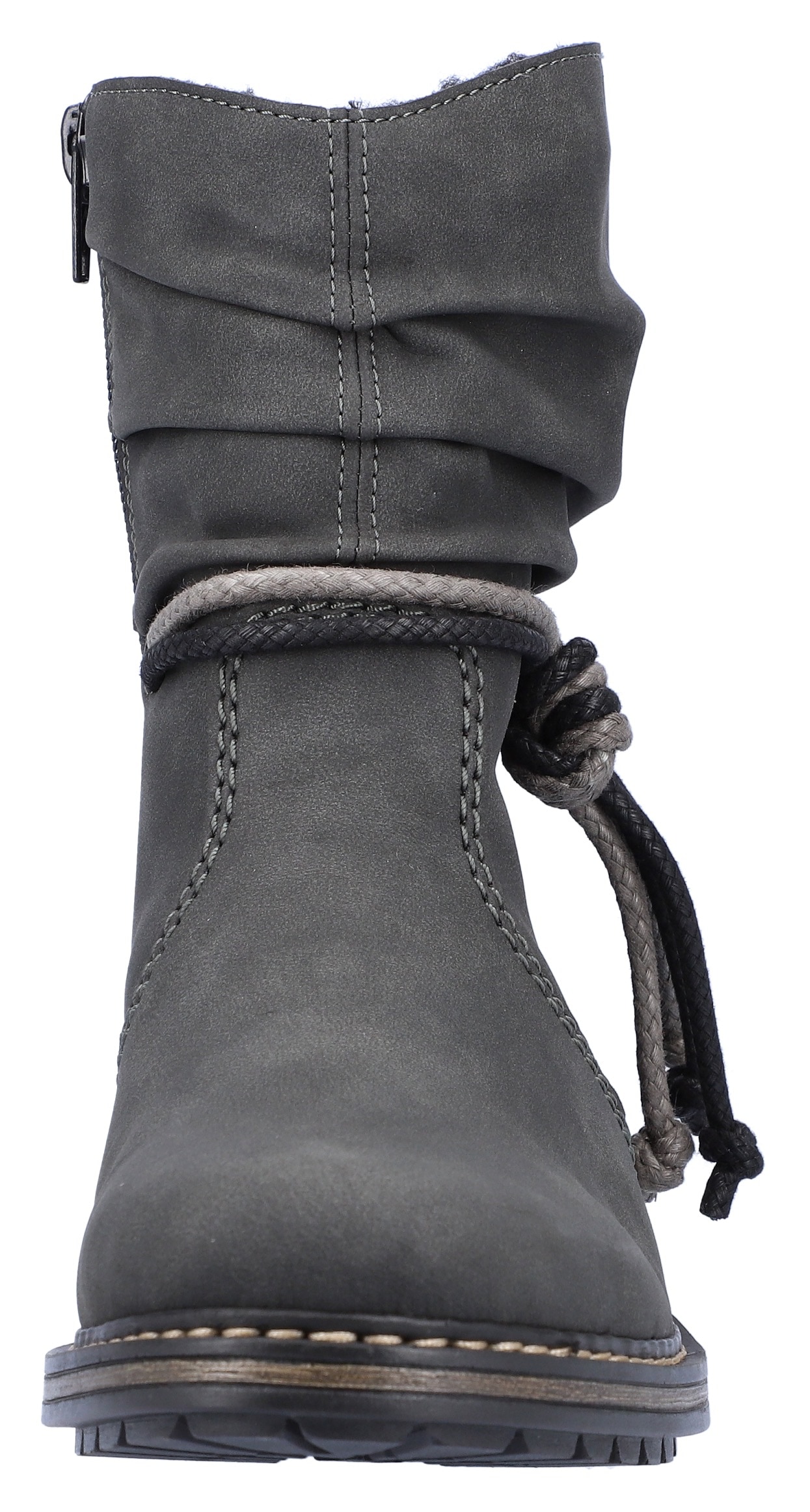 Rieker Winterstiefelette, mit Zierbänder am slouchy Schaft