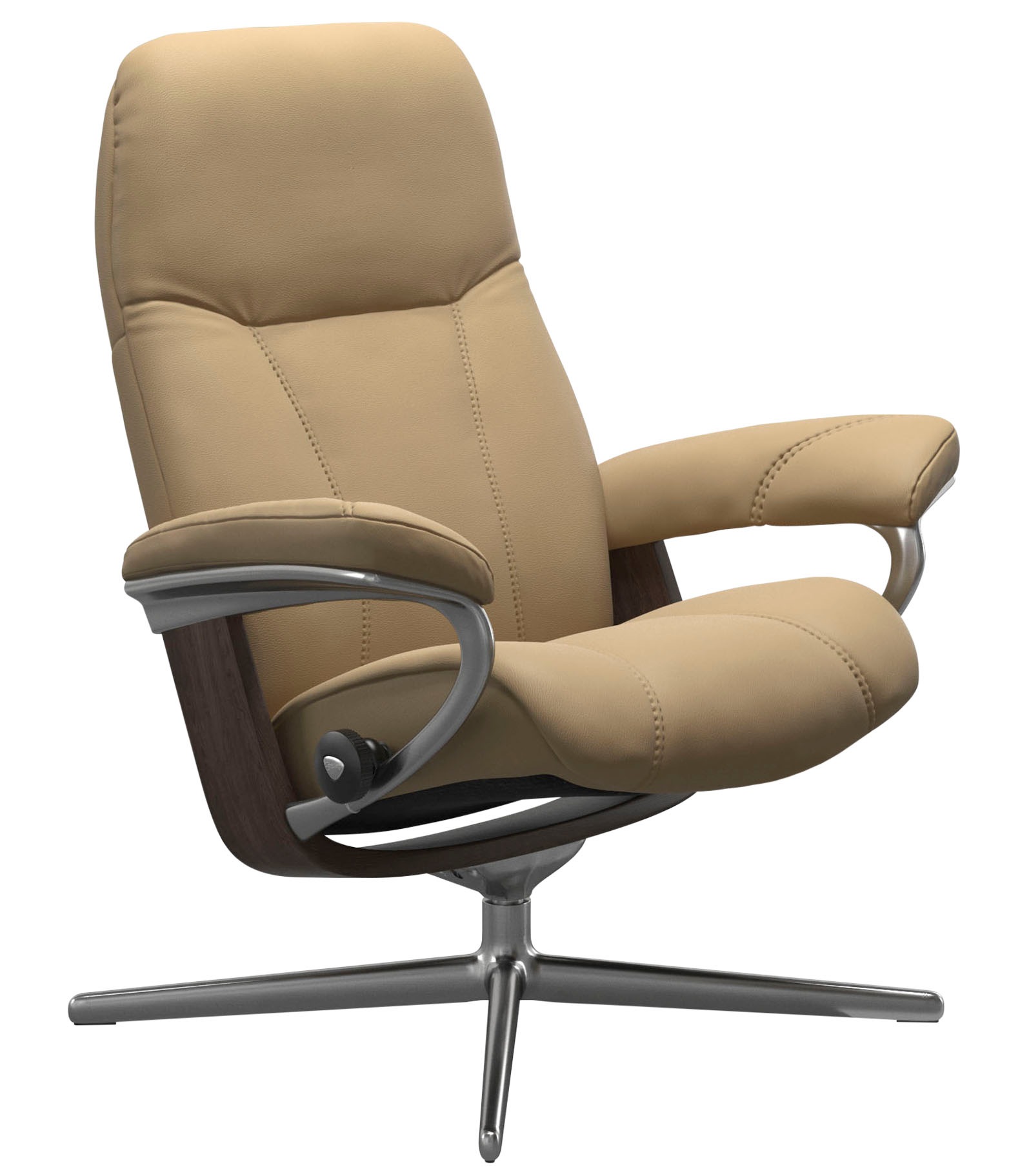 Stressless® Relaxsessel »Consul«, mit Cross Base, Größe S, M & L, Holzakzent Wenge