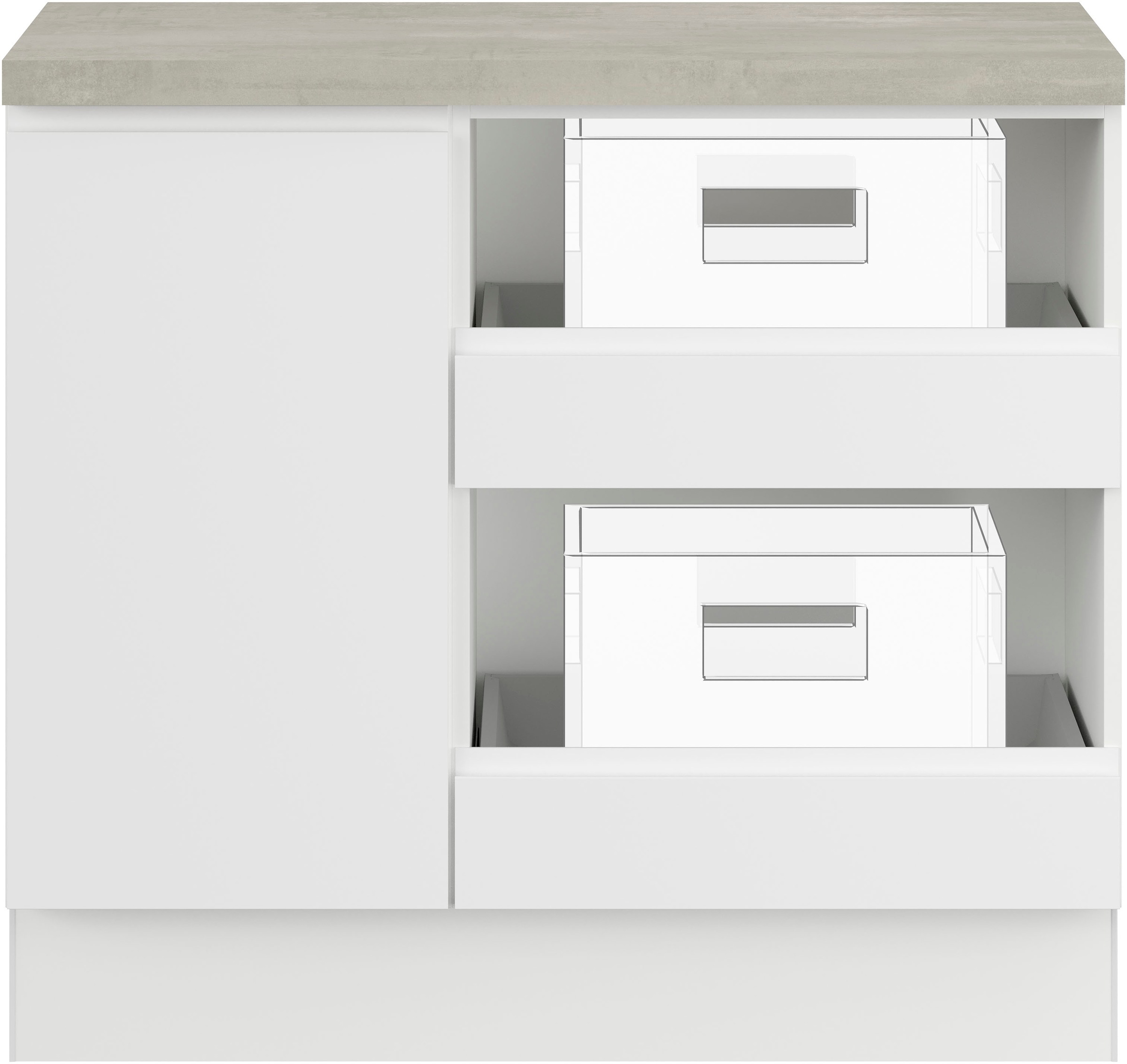 IMPULS KÜCHEN Mehrzweckschrank-Set »Warschau« 4 Stk. tlg. Vielfältige Varia günstig online kaufen