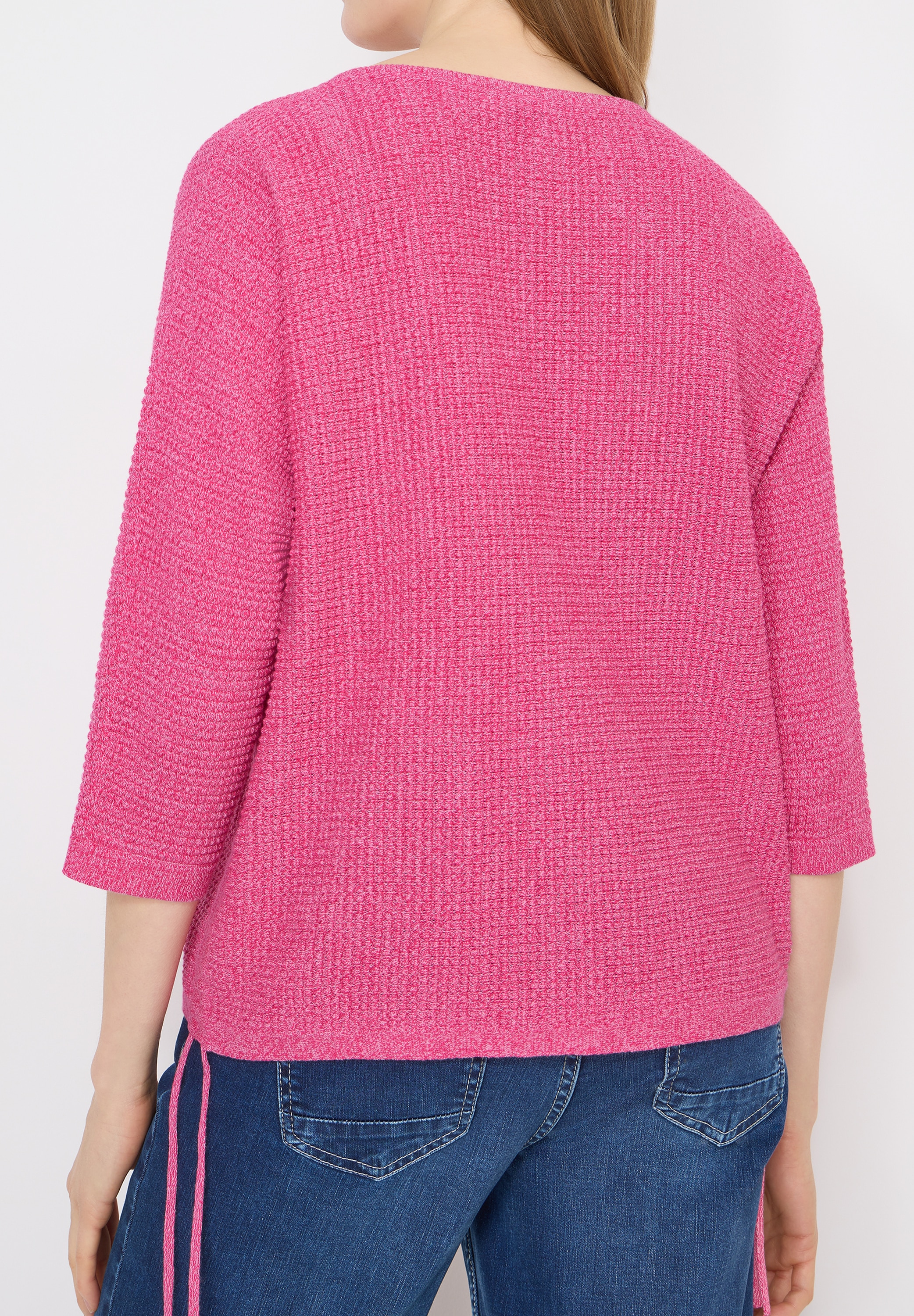 Cecil 3/4 Arm-Pullover mit seitlicher Raffung und Bindebändern