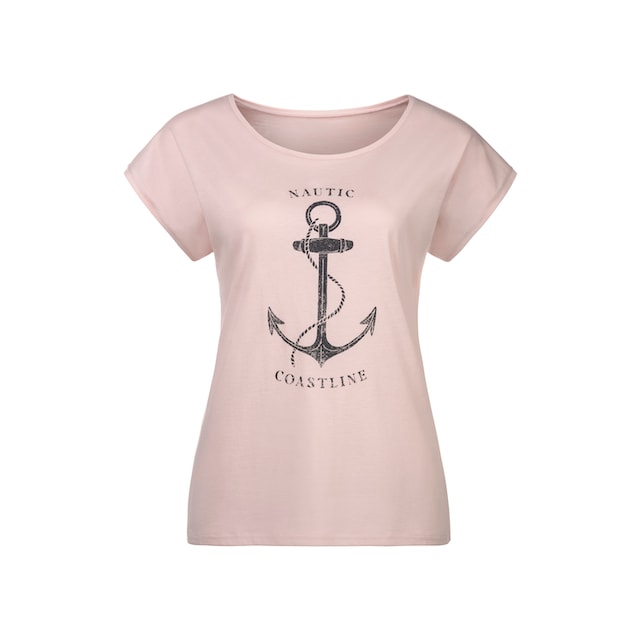 Beachtime T-Shirt, (2er-Pack), mit maritimen Druck vorn online kaufen