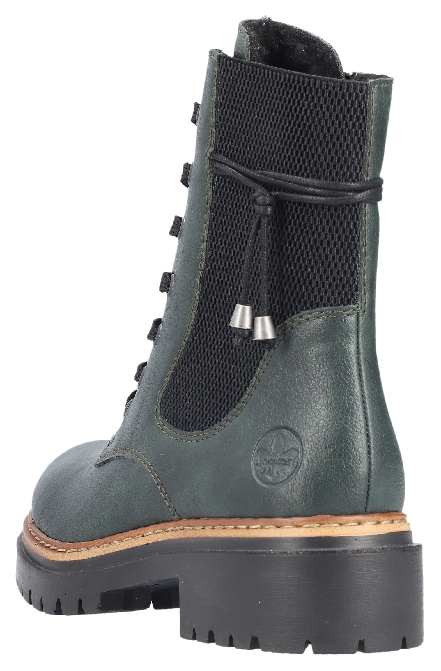 Rieker Winterstiefelette, Schnürstiefelette, Blockabsatz, Chelseaboots mit Innenreißverschluss