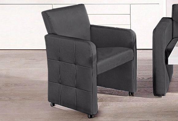 exxpo - sofa fashion Sessel »Barista, Loungesessel auf Rollen mit hoher Bod günstig online kaufen