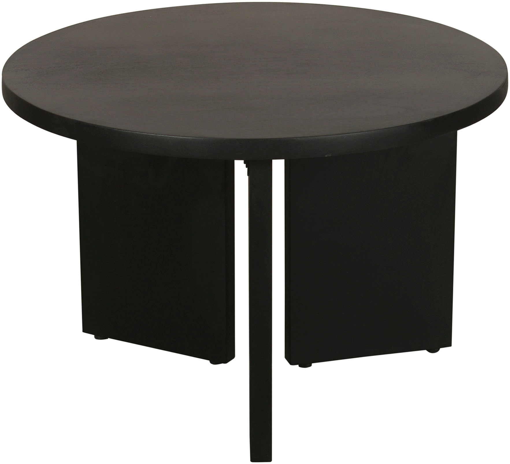 byLIVING Couchtisch »Round«, (1 St.), aus 2,5cm starkem Massivholz schwarz, günstig online kaufen