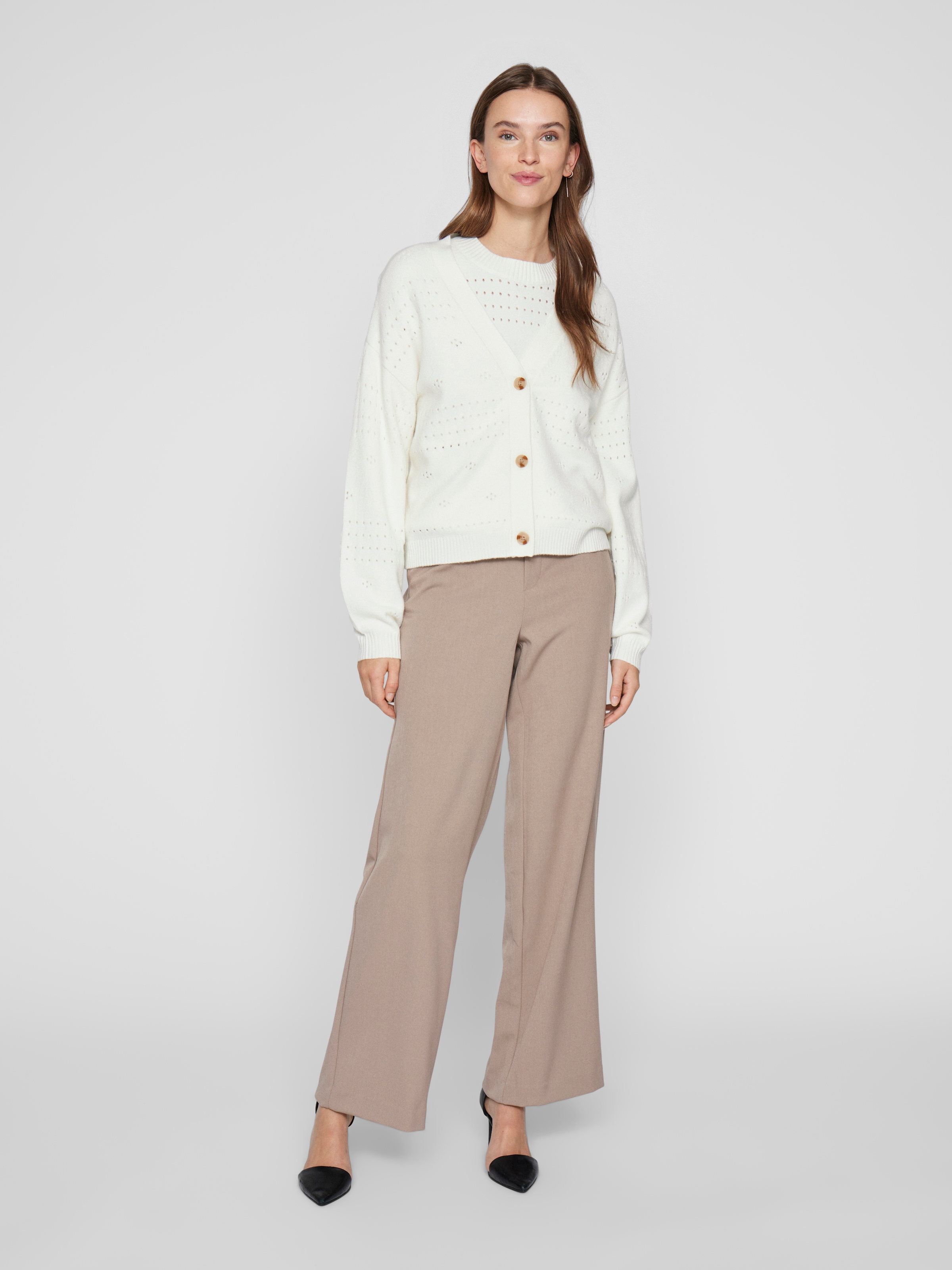 Vila Strickjacke »VIRIL V-NECK L/S KNIT CARDIGAN - NOOS«