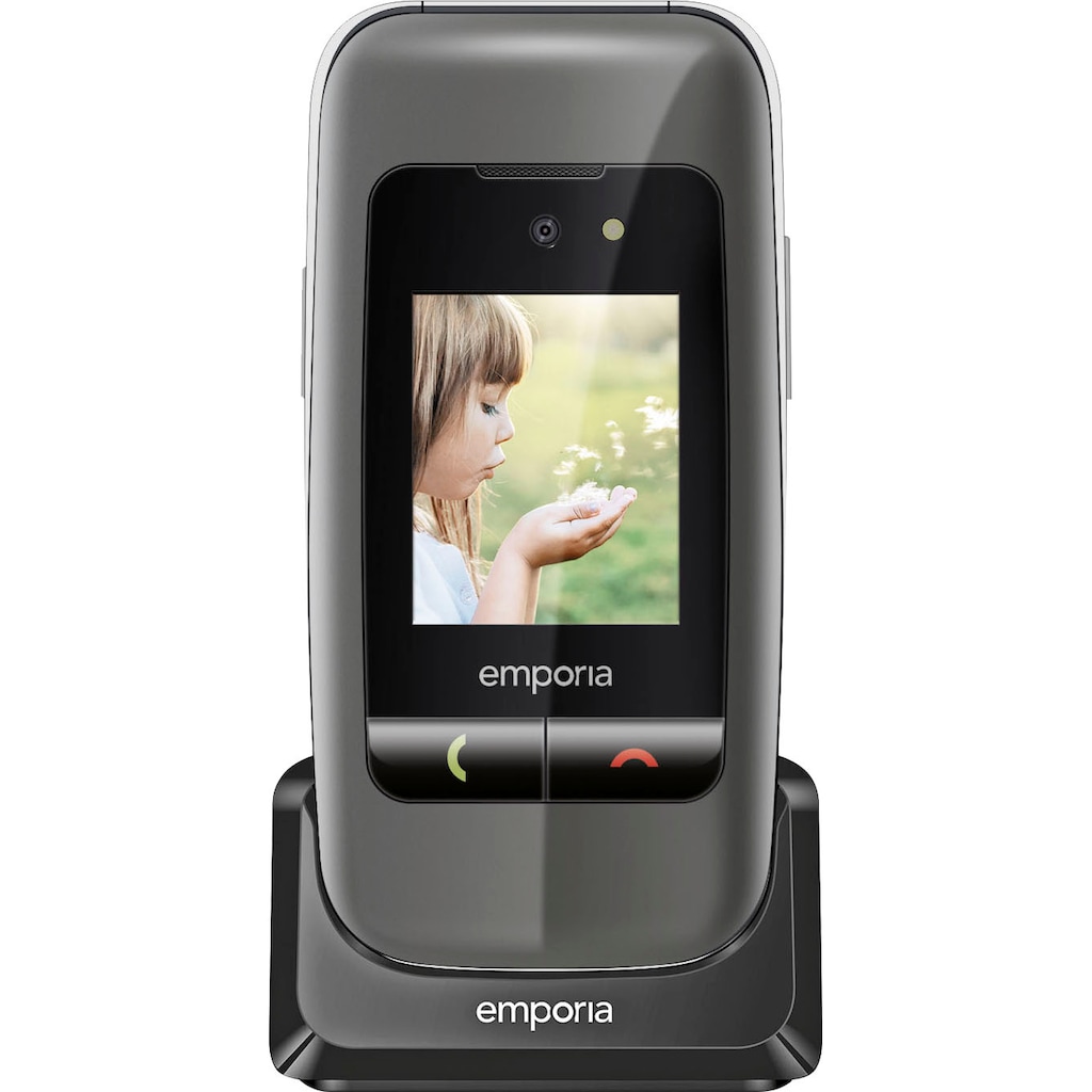 Emporia Seniorenhandy »ONE«, spacegrey/silber, 6,1 cm/2,4 Zoll, 2 MP Kamera