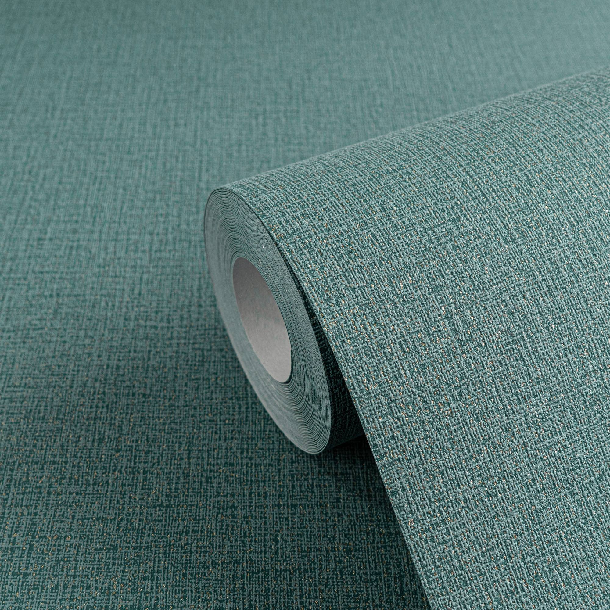 CosmoLiving by Cosmopolitan Vliestapete »Metallic Weave – Struktur-Unitapete« matt strukturiert Elegante Struktur-Vliestapete mit Metallic-Effekt