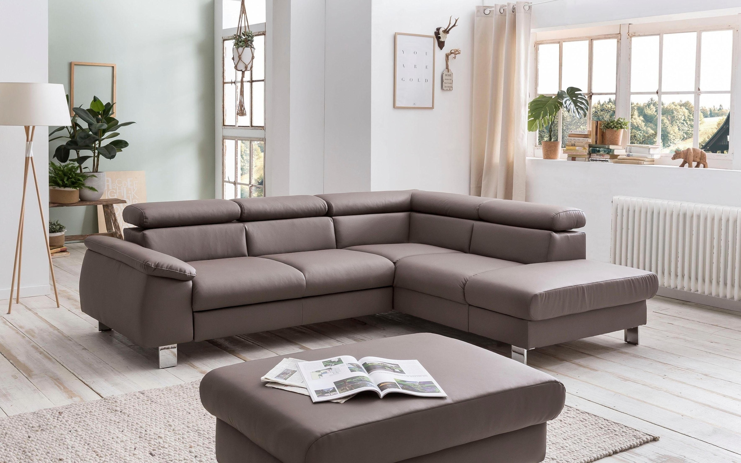COTTA Polstergarnitur »Komaris L-Form«, (Set), Set bestehend aus: Ecksofa m günstig online kaufen