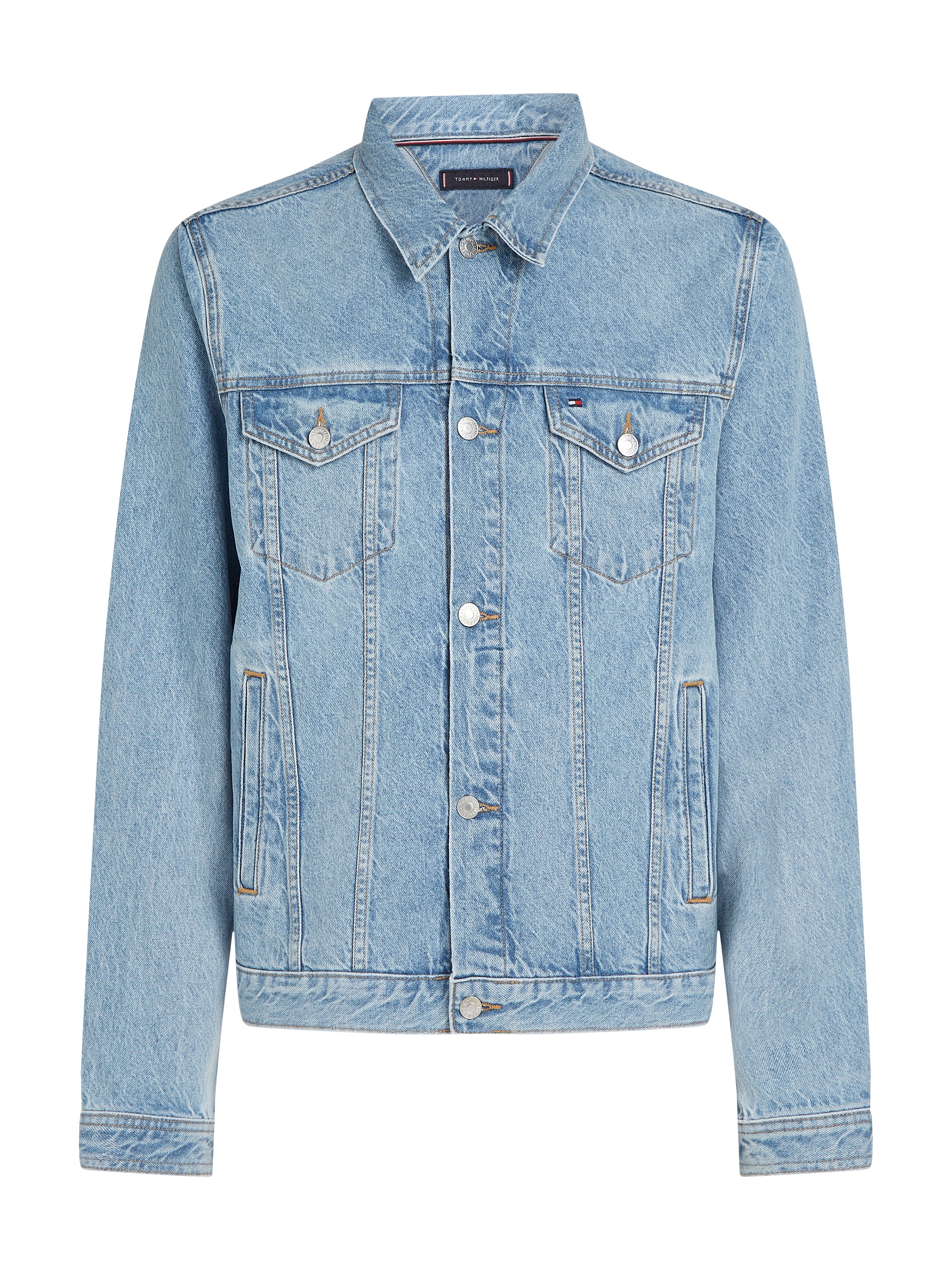Tommy Hilfiger Jeansjacke »REGULAR TRUCKER JKT RGD JACK IND«, in leicht gewachsener Optik