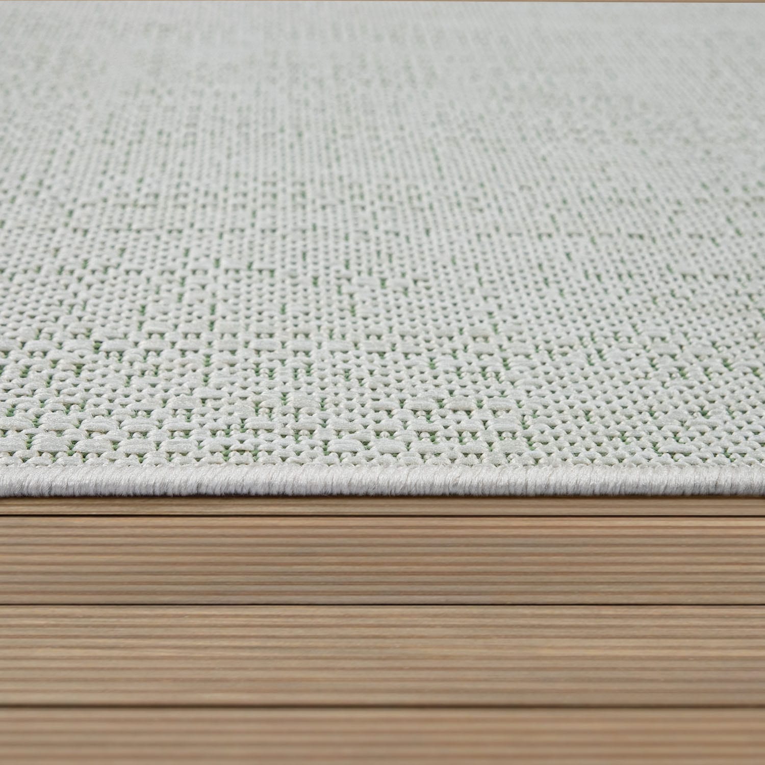 Paco Home Teppich »Ostende 541«, rechteckig, 4 mm Höhe, Flachgewebe, mit Bordüre, In- und Outdoor geeignet, Wohnzimmer