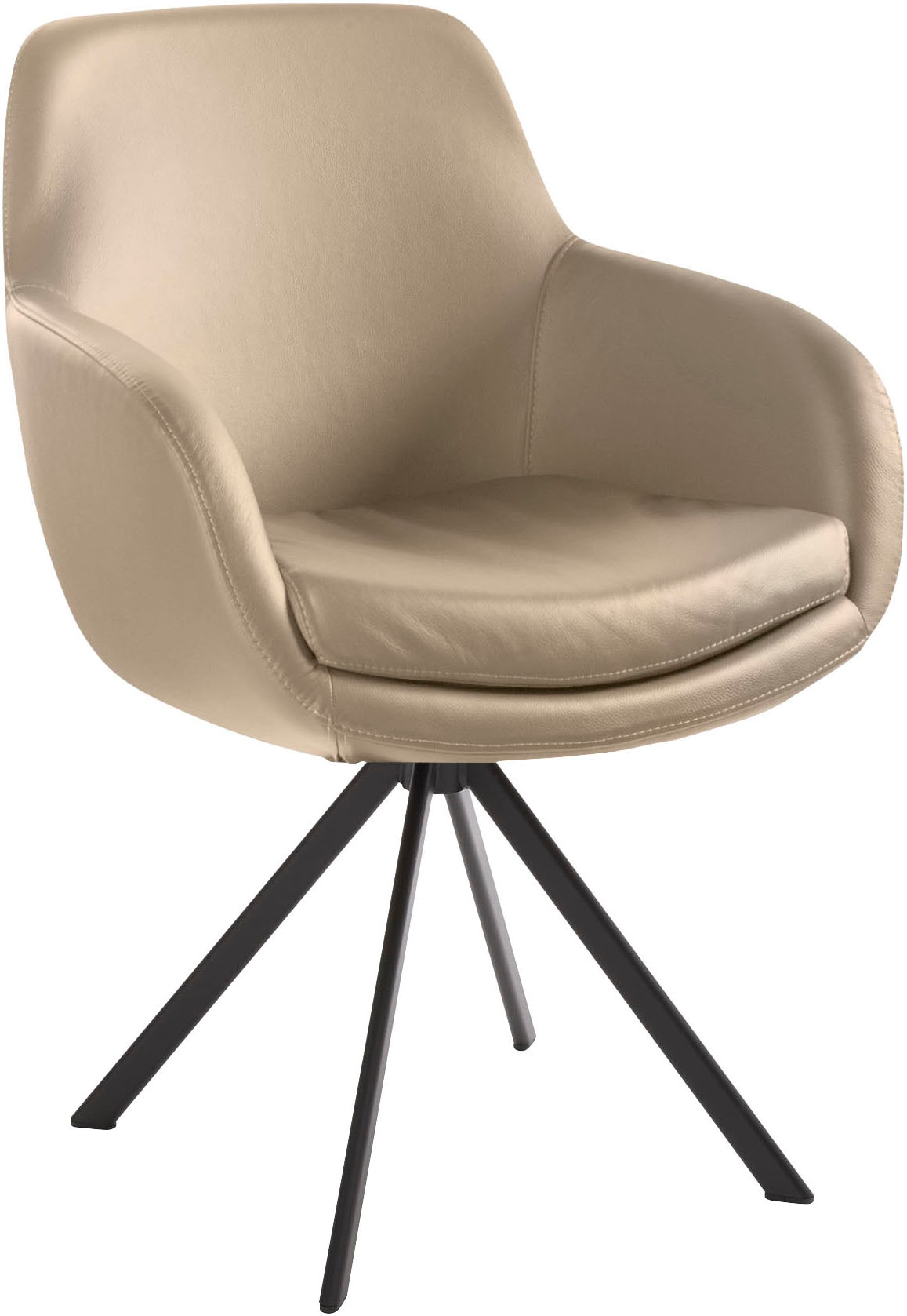 Musterring Esszimmerstuhl »Tavia« (Set) 2 Stk.Stativgestell Eisen schwarz, günstig online kaufen