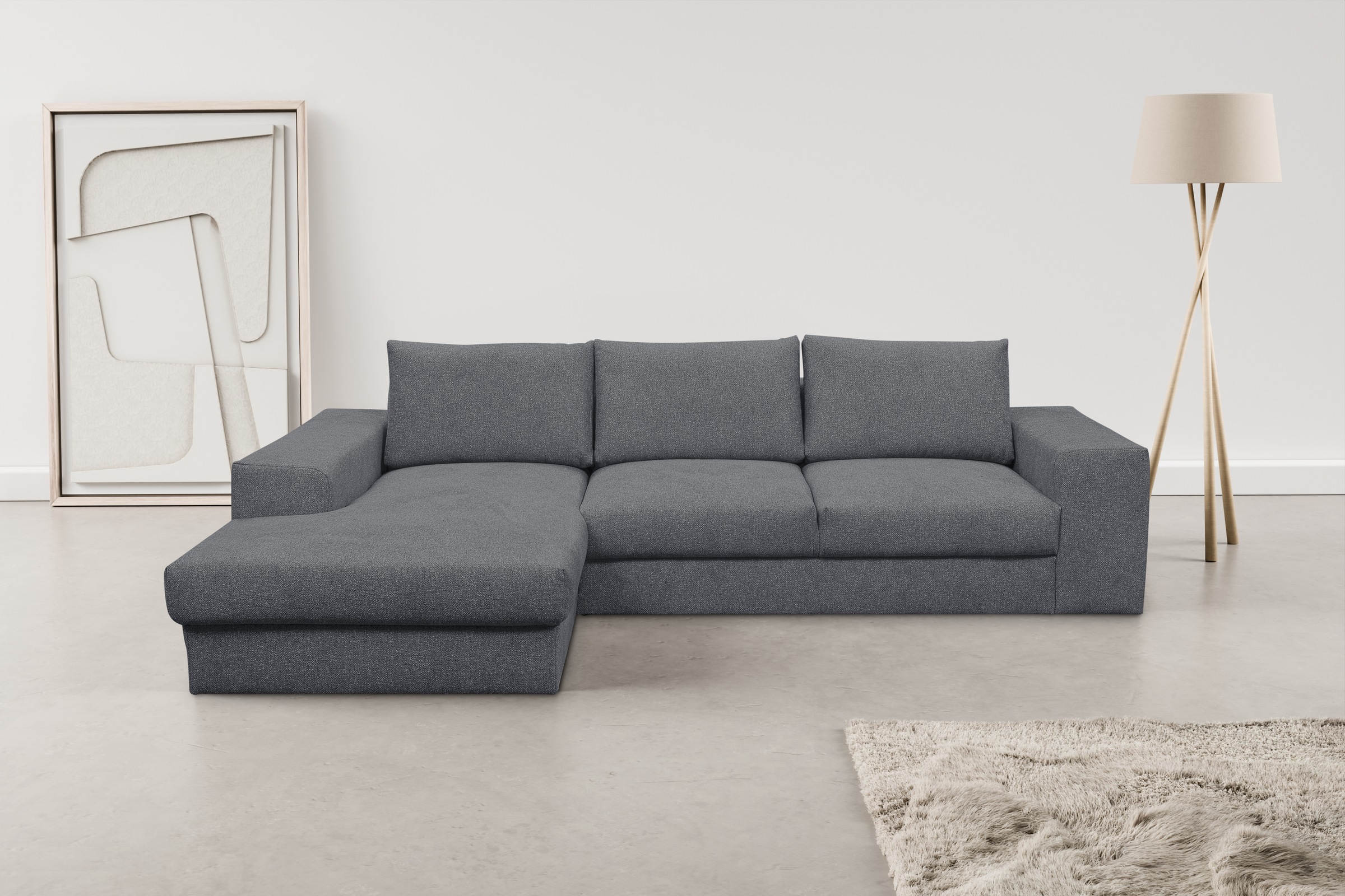WERK2 Ecksofa »Rozzana Design Ecksofa mit hohem Komfort, zeitlos & elegant, günstig online kaufen