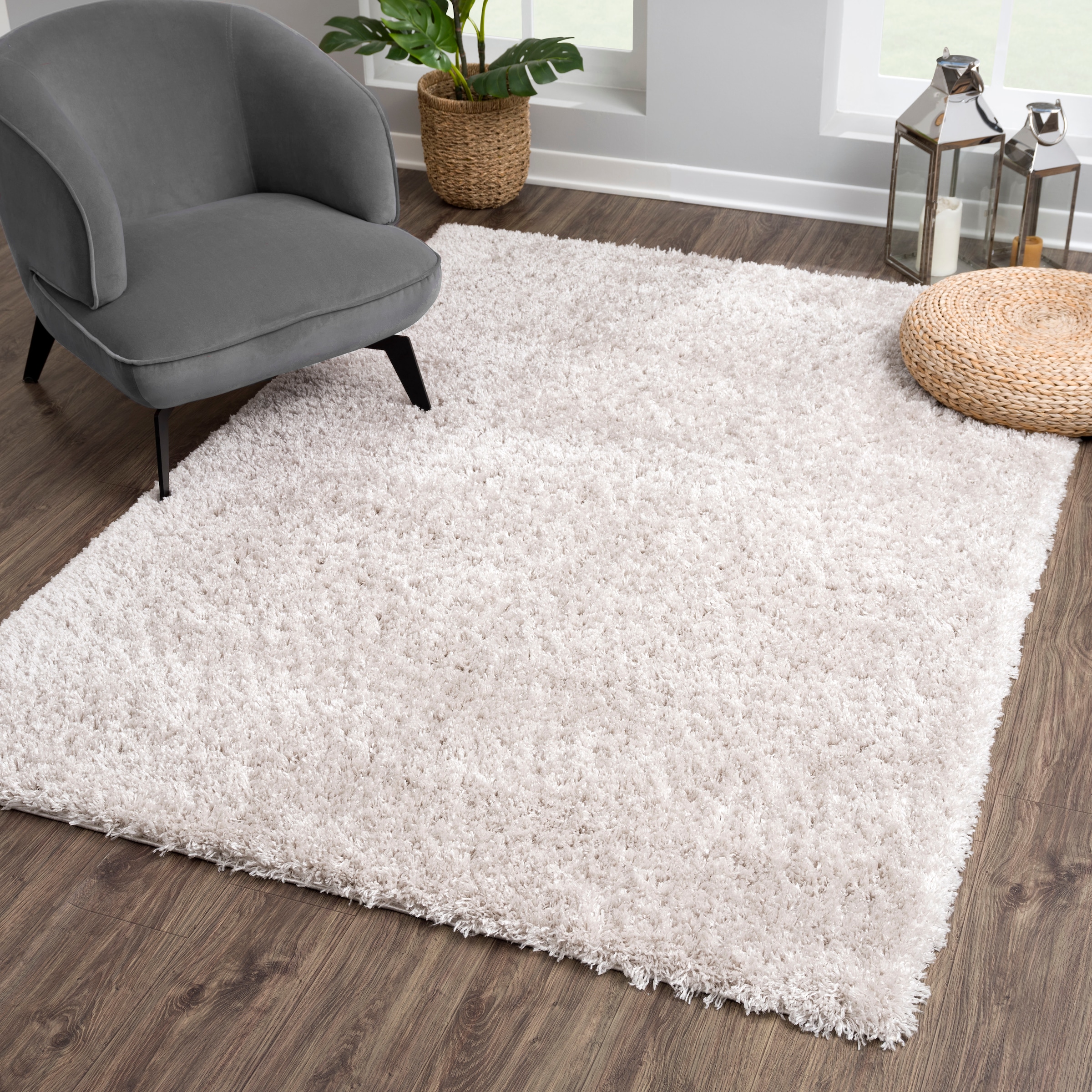 Sanat Hochflor-Teppich »Porto«, rechteckig, 45 mm Höhe, Wohnzimmer, Langflo günstig online kaufen