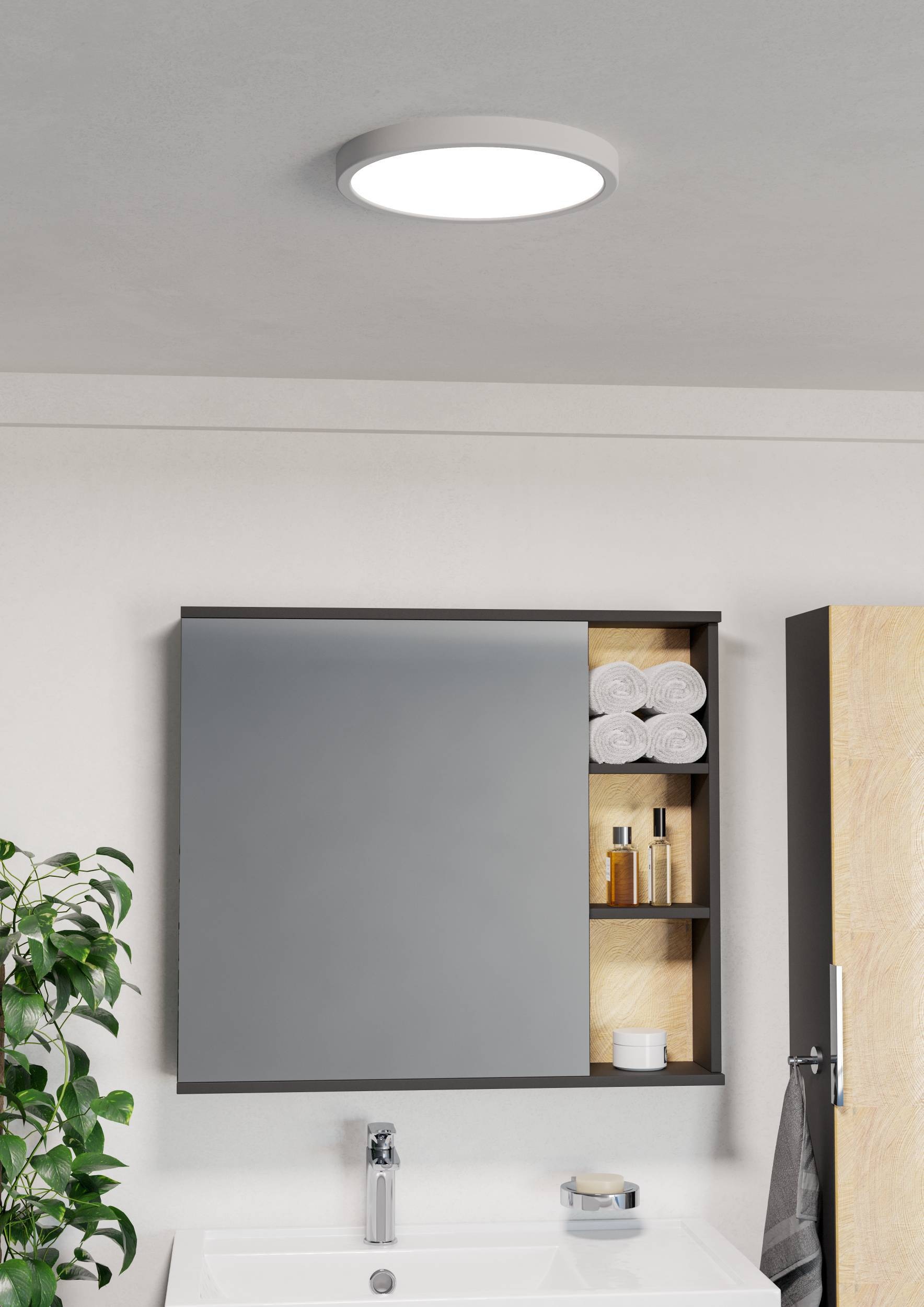 EGLO Aufbauleuchte »Fueva 6 Deckenleuchte, Aufbaulampe, Badlampe Decke, Kunststoff, IP44« LED-Modul 1 Stk. Kaltweiß | Neutralweiß | Warmweiß