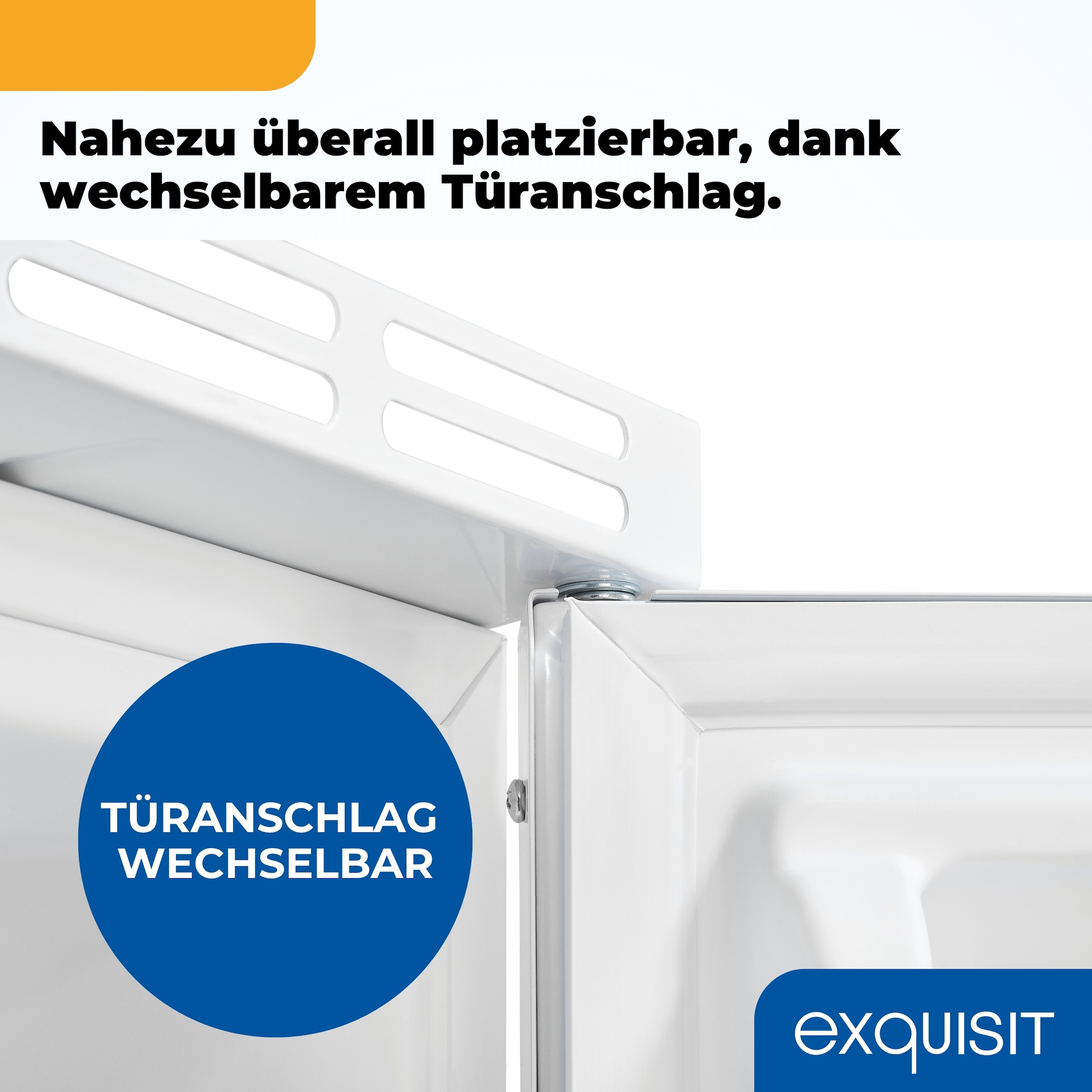 exquisit Einbaukühlschrank »UKS115-3-081E« 81,5 cm hoch 49,5 cm breit Ideal zum Unterbauen in die Küchenzeile für kleine Küchen, Büroküchen