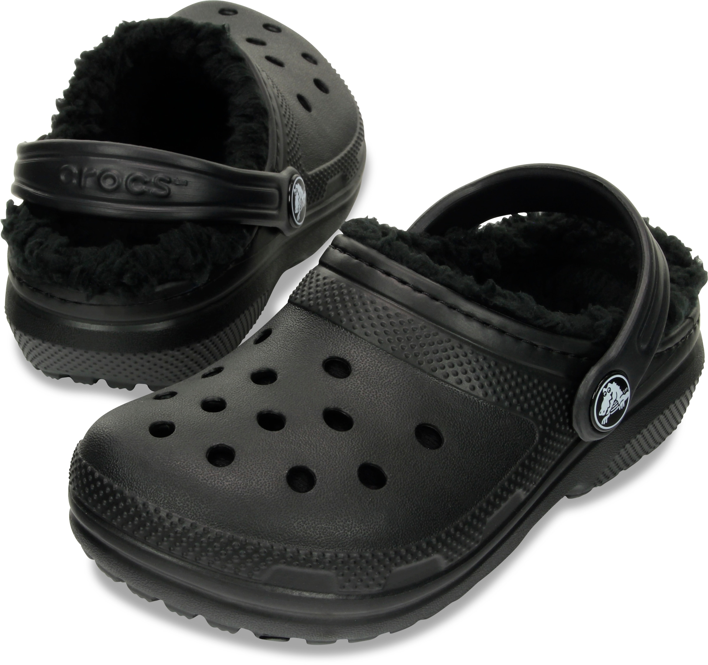 Crocs Clog »Kids Classic Lined Clog«  Hausschuh, Pantoffel, Schlappen mit Warmfutter