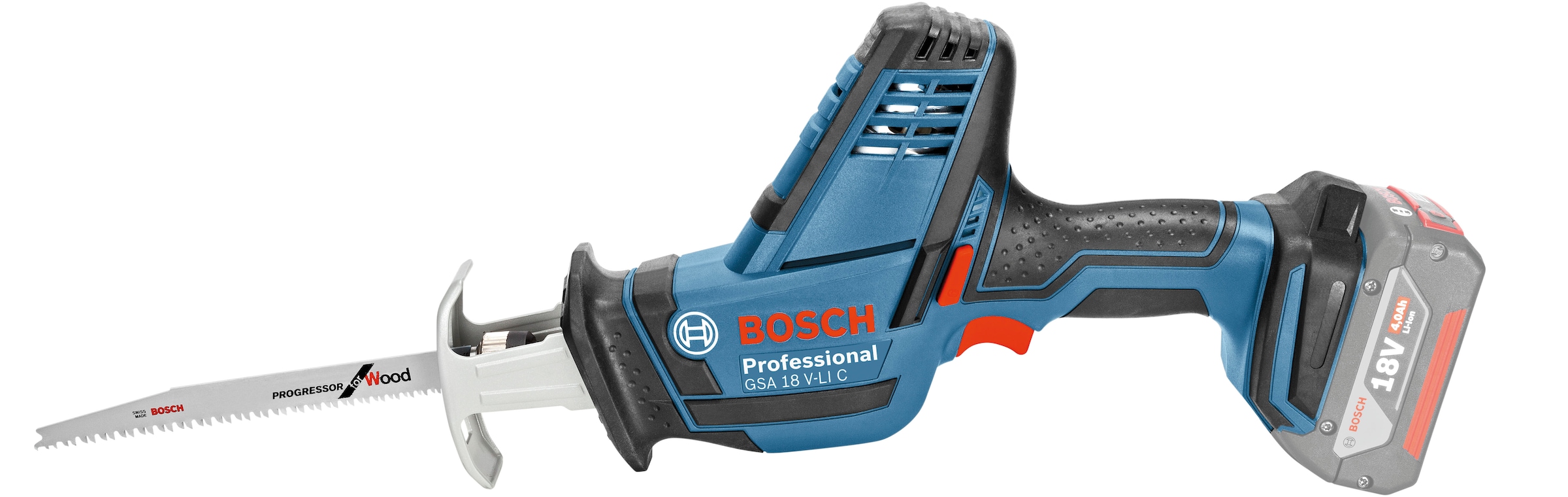 Bosch Professional Akku-Säbelsäge »»GSA 18V-LI C PROFESSIONAL««, werkzeuglose Einstellmöglichkeiten