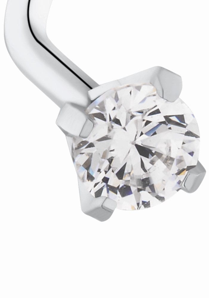 Amor Nasenpiercing »Schmuck Geschenk Piercing Körperschmuck Silber 925« mit Zirkonia (synth.)