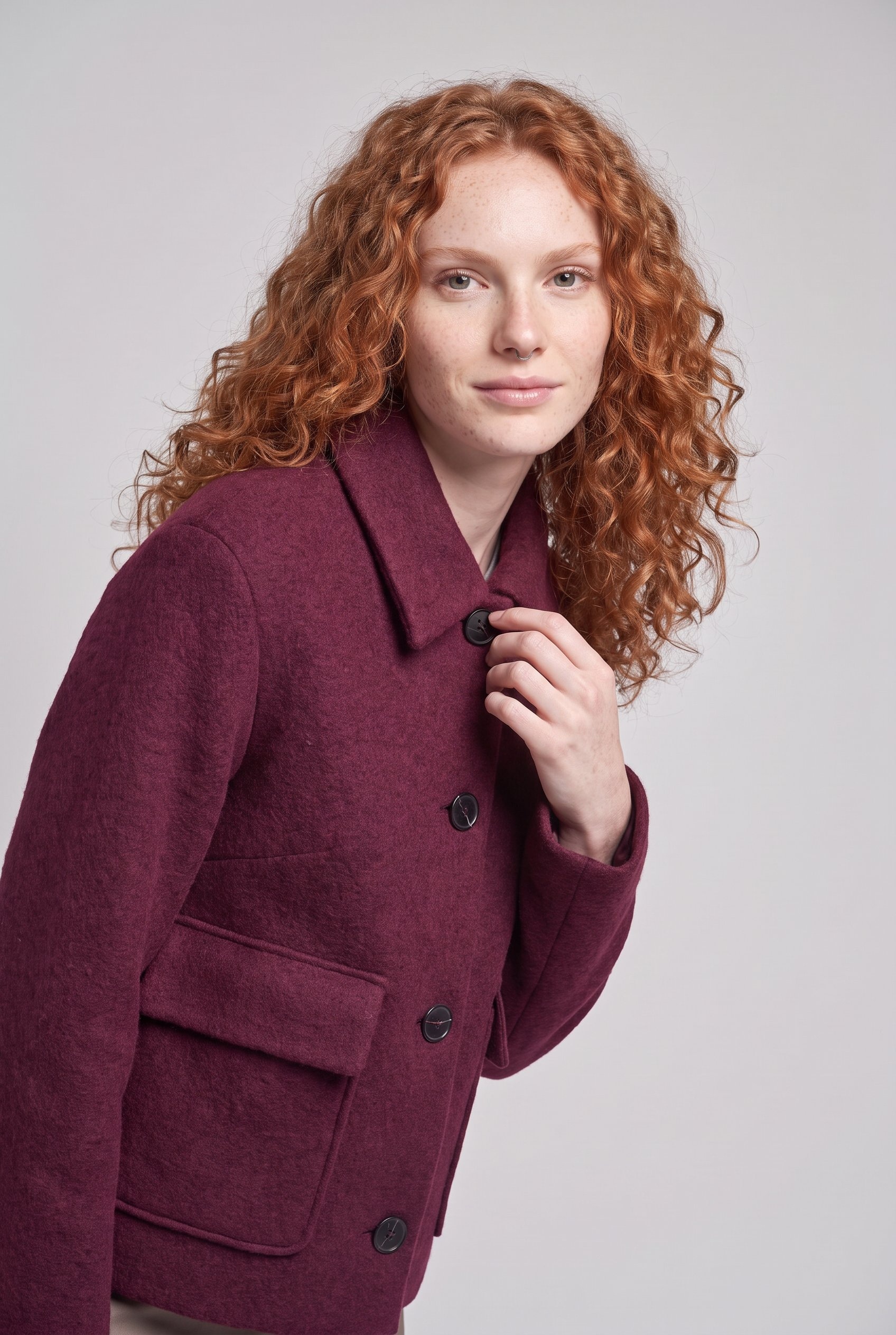 Fuchs Schmitt Wolljacke »Wolljacke« ohne Kapuze Mit Rundhalsausschnitt