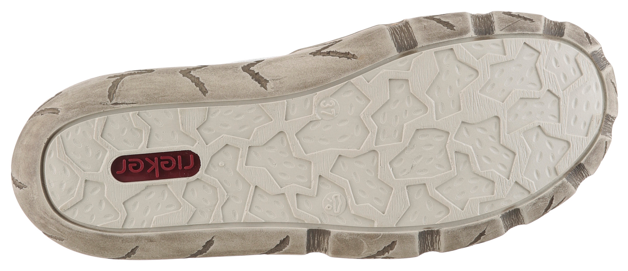 Rieker Sneaker  mit Zierreißverschluss, Freizeitschuh, Halbschuh, Schnürschuh