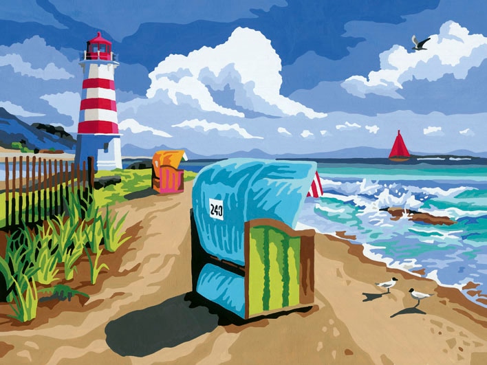 Ravensburger Malen nach Zahlen »CreArt, Holiday on the Baltic Sea«, Made in Europe