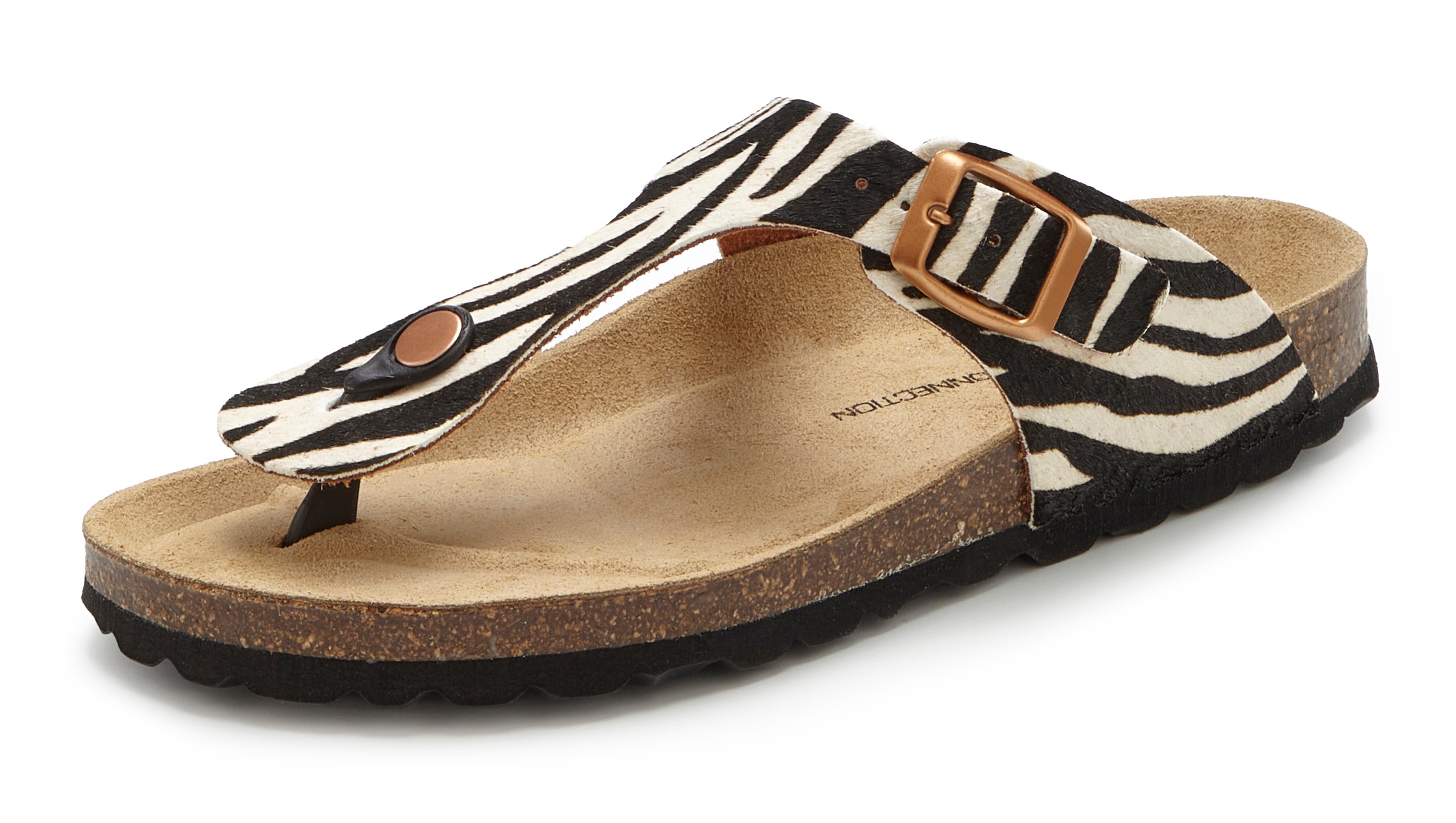French Connection Pantolette »Sandale, Mule, offener Schuhe, Sommerschuhe«  NEU aus hochwertigem Leder mit bequemen Korkfußbett