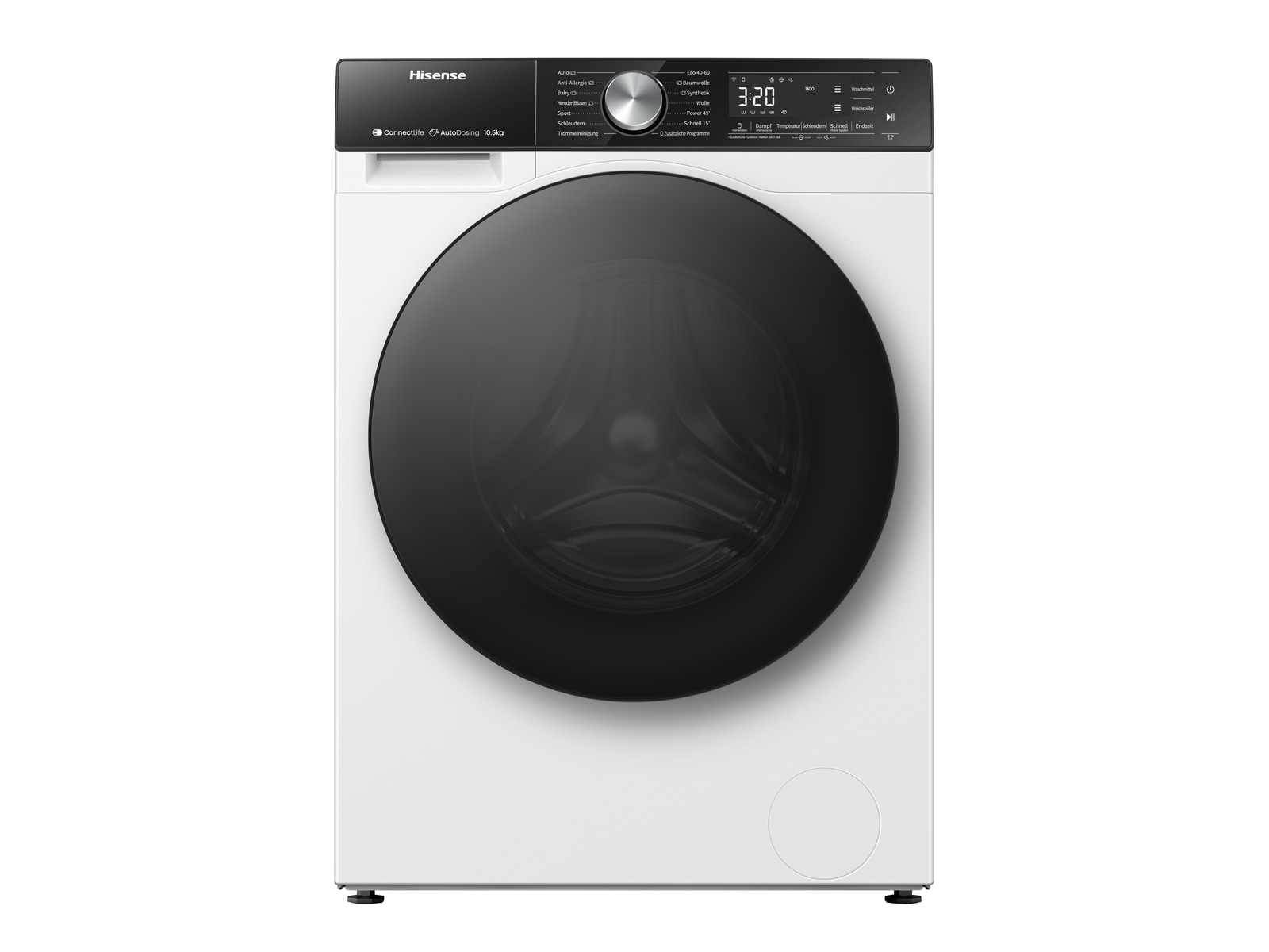 Hisense Waschmaschine »WF5S1045BW«, 10,5 kg, 1400 U/min, AutoDosing