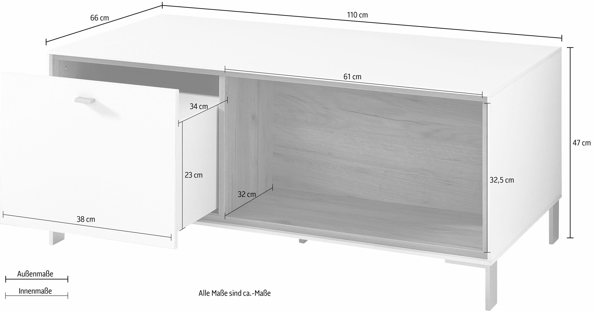 GERMANIA Couchtisch »DESIGN2«, mit Funktion