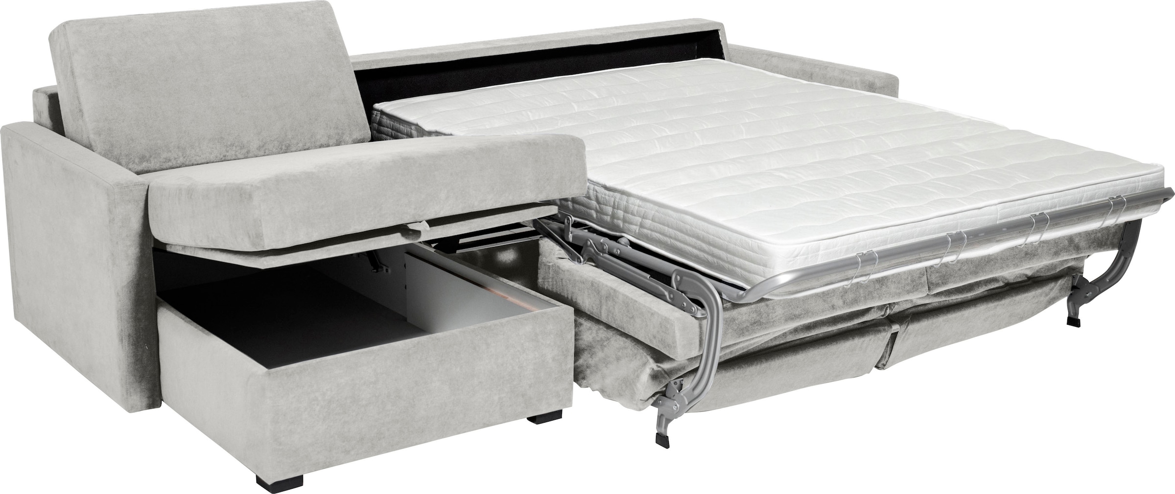 Places of Style Schlafsofa »GOLDPOINT Ecksofa 264 cm, Liegefläche (140/200cm), L-Form,«, Bettfunktion, Bonell-Federkernmatratze und Dauerschläfer-Funktion