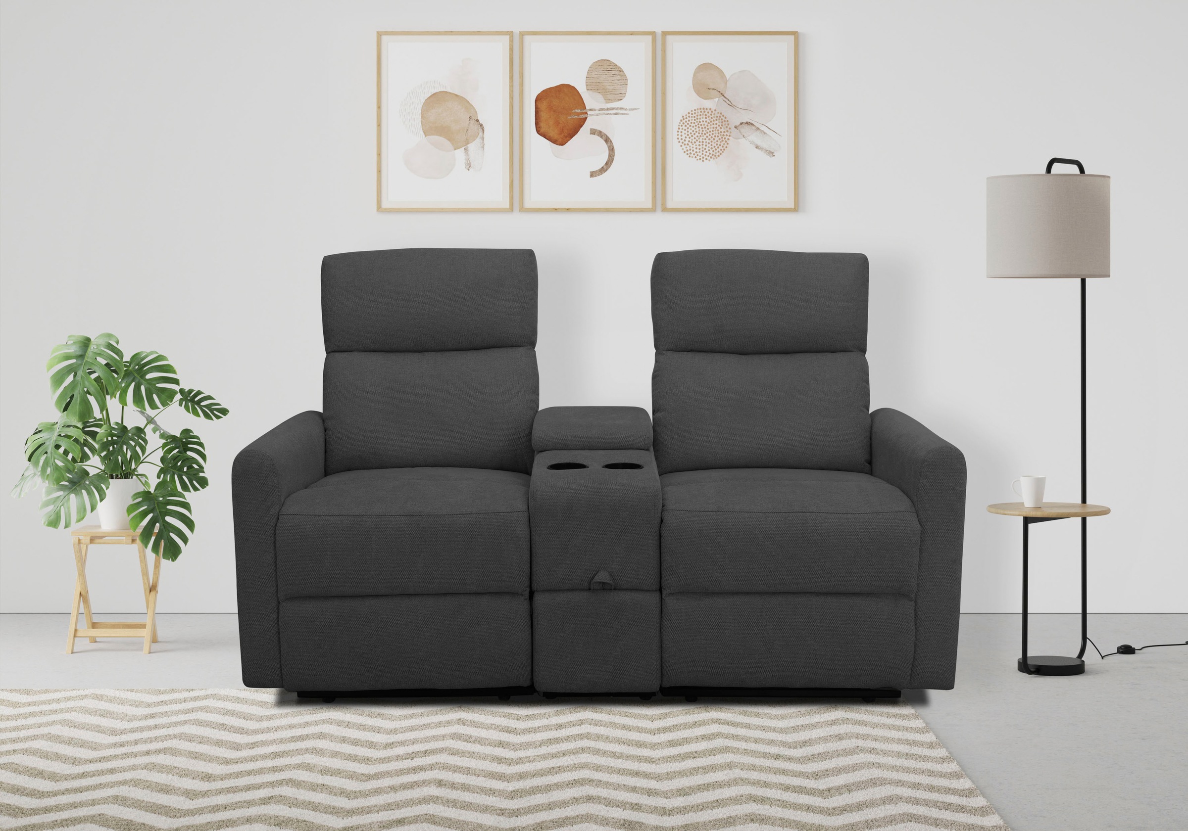 Home affaire 2-Sitzer »Daoulas, 2er-Kinosofa, TV-Sessel, Multimedia-Sofa«, günstig online kaufen