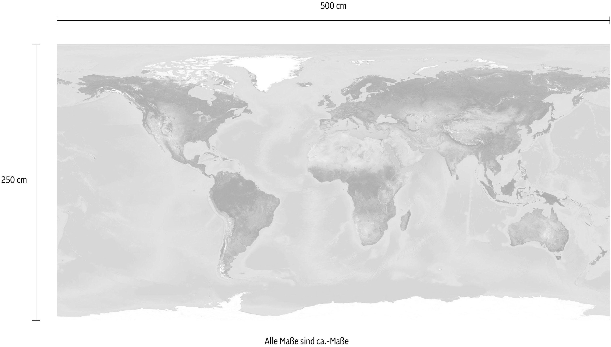 Komar Vliestapete »Digitaldruck Vlies - World - Größe 500 x 250 cm«, bedruckt, Wohnzimmer, Schlafzimmer