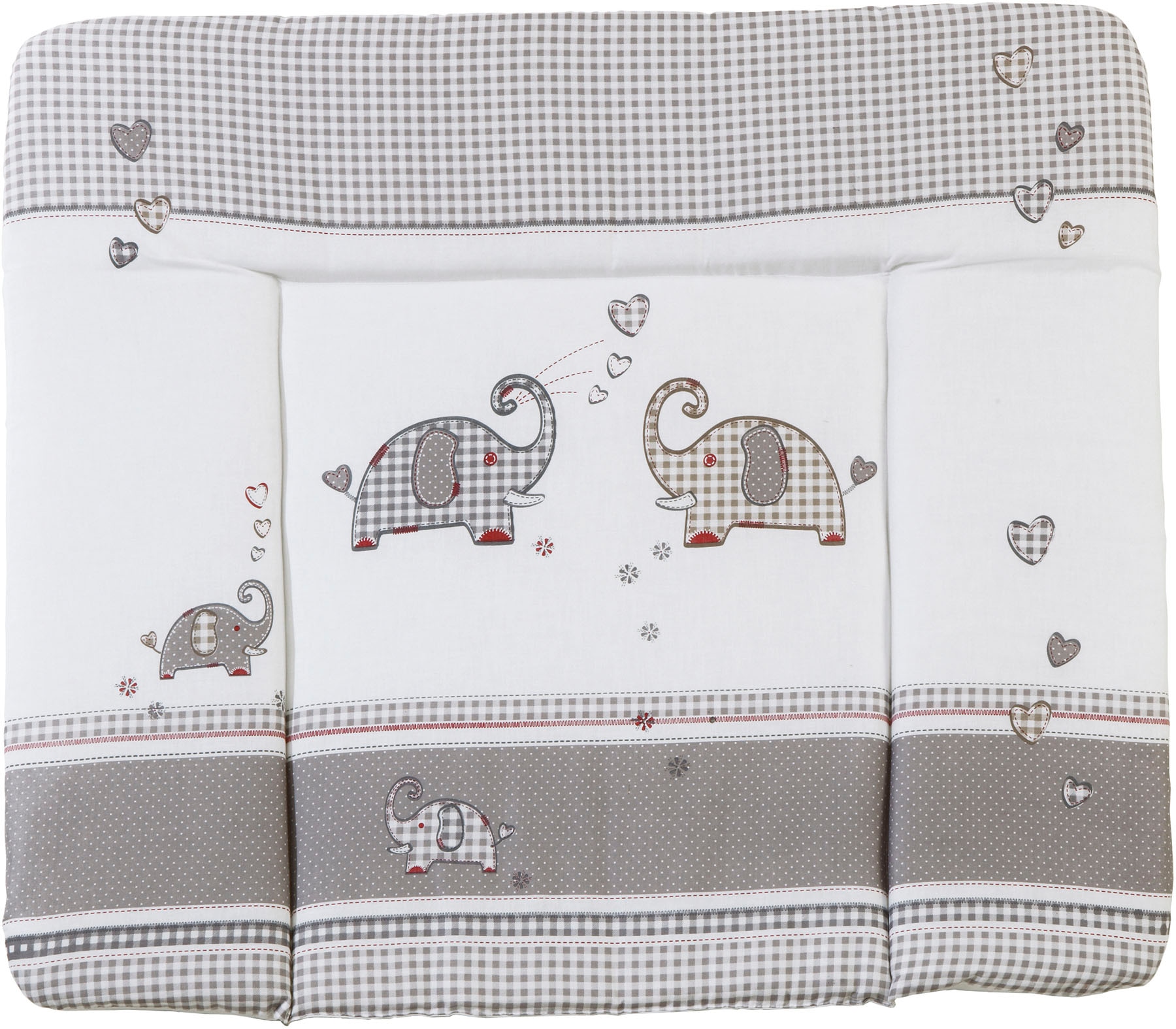 roba® Wickelauflage »Jumbotwins grau, 85 x 75 cm«
