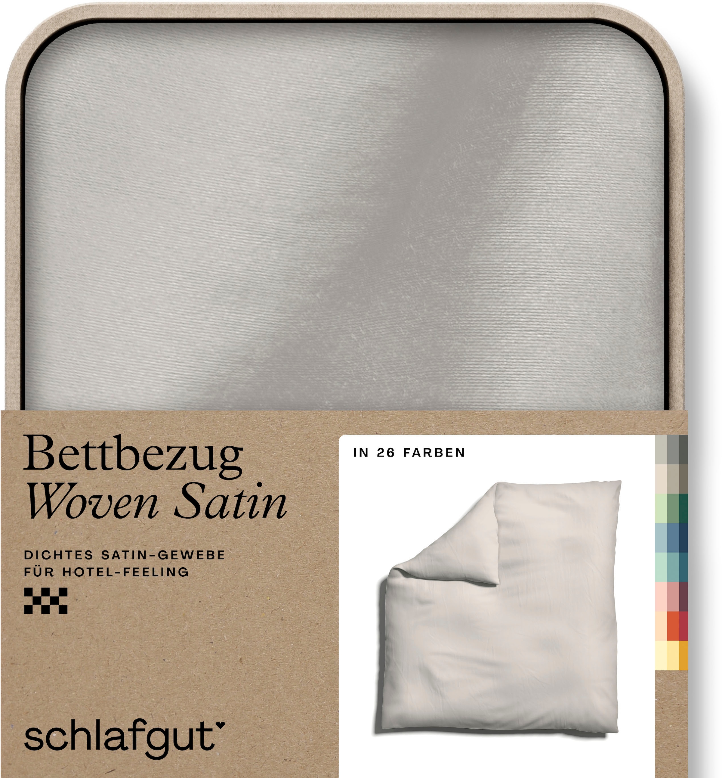 Schlafgut Bettbezug »Woven Satin« besonders dicht gewebt, Mix & Match: pass günstig online kaufen