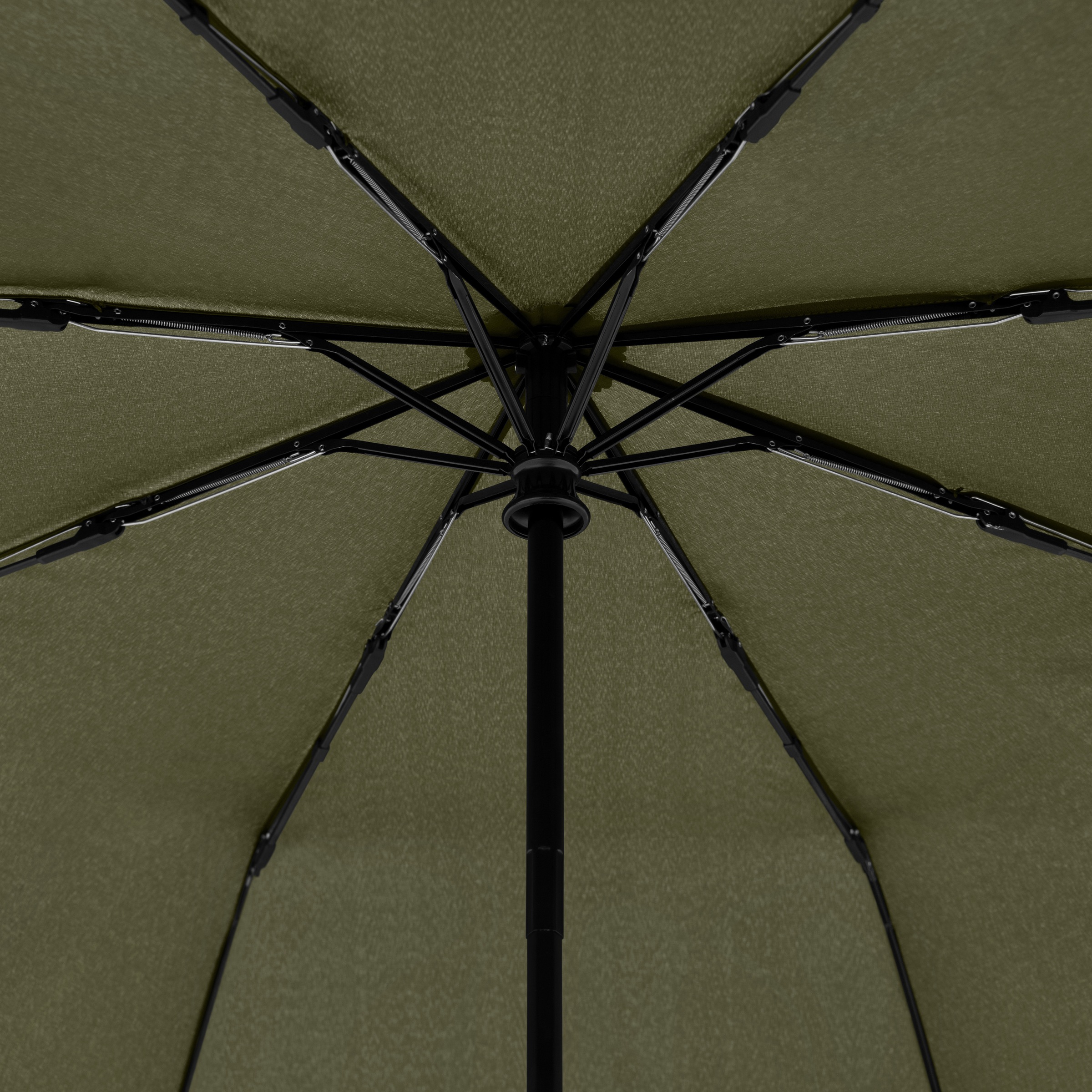 doppler® Taschenregenschirm »nature Magic aus recyceltem - weltweit schützt aus deep Material Griff FSC®- Wald mit olive«