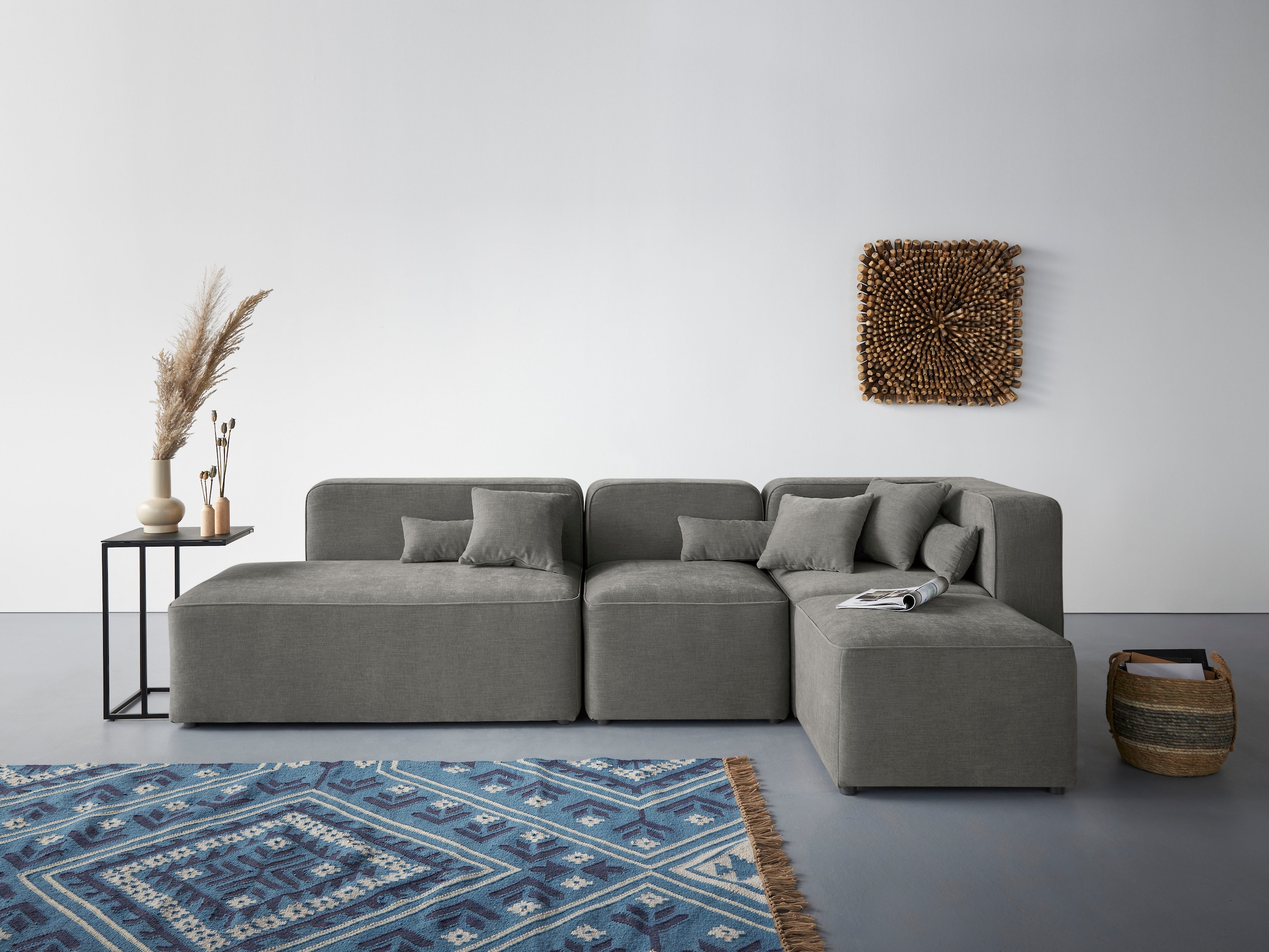 Home affaire Ecksofa »Sundstrup L-Form« Modulserie, individuelle Zusammenst günstig online kaufen