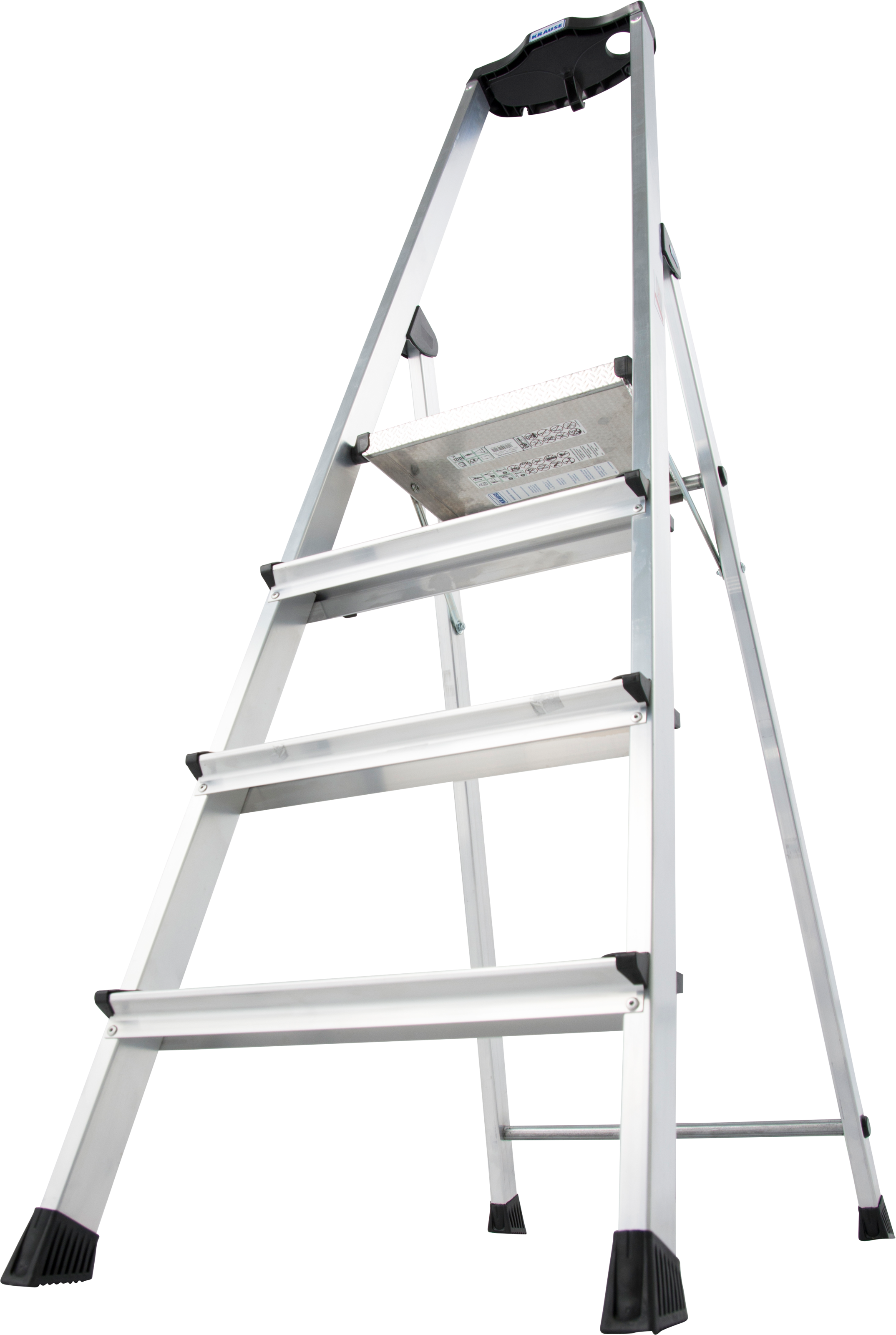 KRAUSE Stehleiter »Safety Plusline«, Aluminium, 4 Stufen, Arbeitshöhe ca. 285 cm