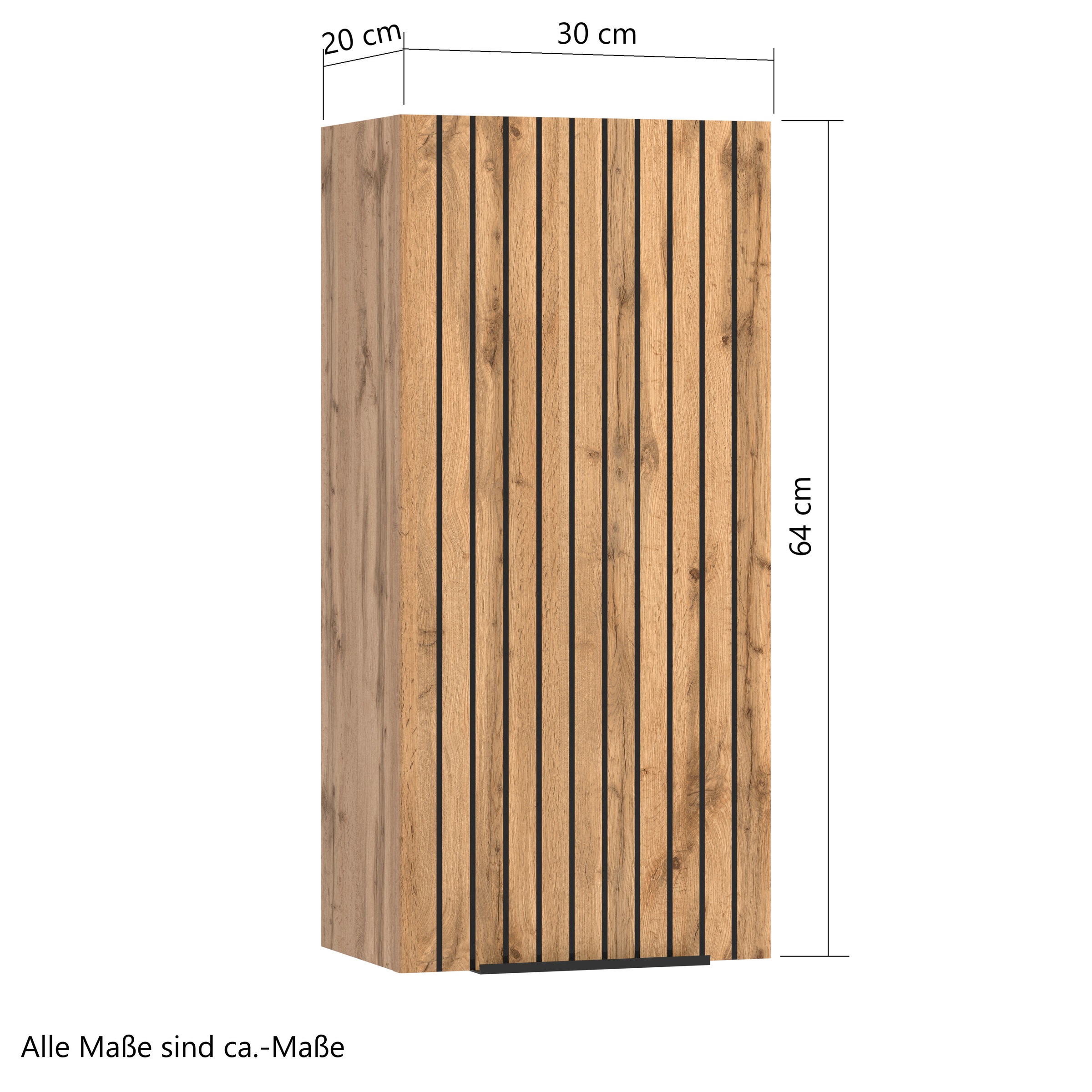 welltime Hängeschrank Welltime, Breite 30 cm, reversibel, 1-türig