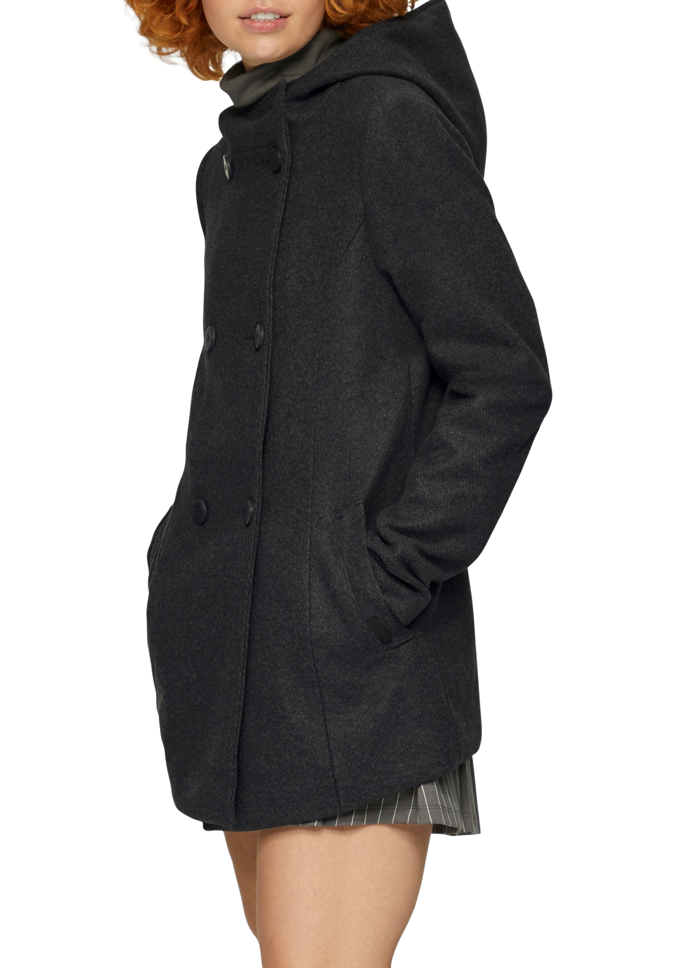 QS Outdoorjacke mit Kapuze mit Kapuze navy XS XS Jacke von QS