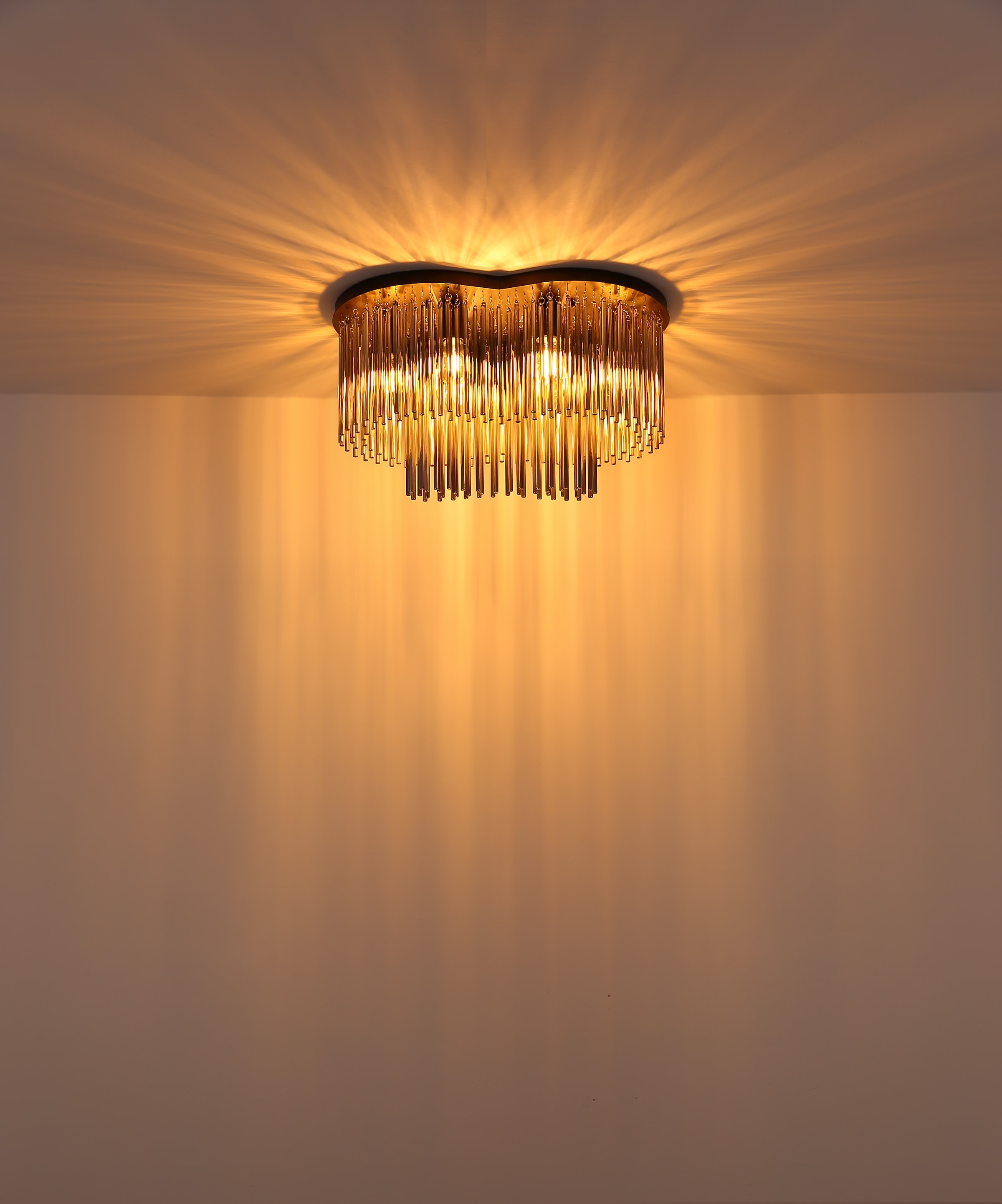 GLOBO LIGHTING Deckenleuchte »GORLEY« E27 1 Stk. Deckenleuchte für Wohn- & Esszimmer Rauchglas