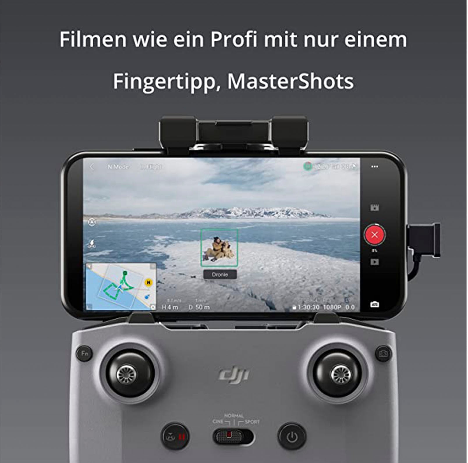 DJI Drohne »AIR 2S«, 1-Zoll CMOS-Sensor, 5,4K Video, Hindernisvermeidung in 4 Richtungen