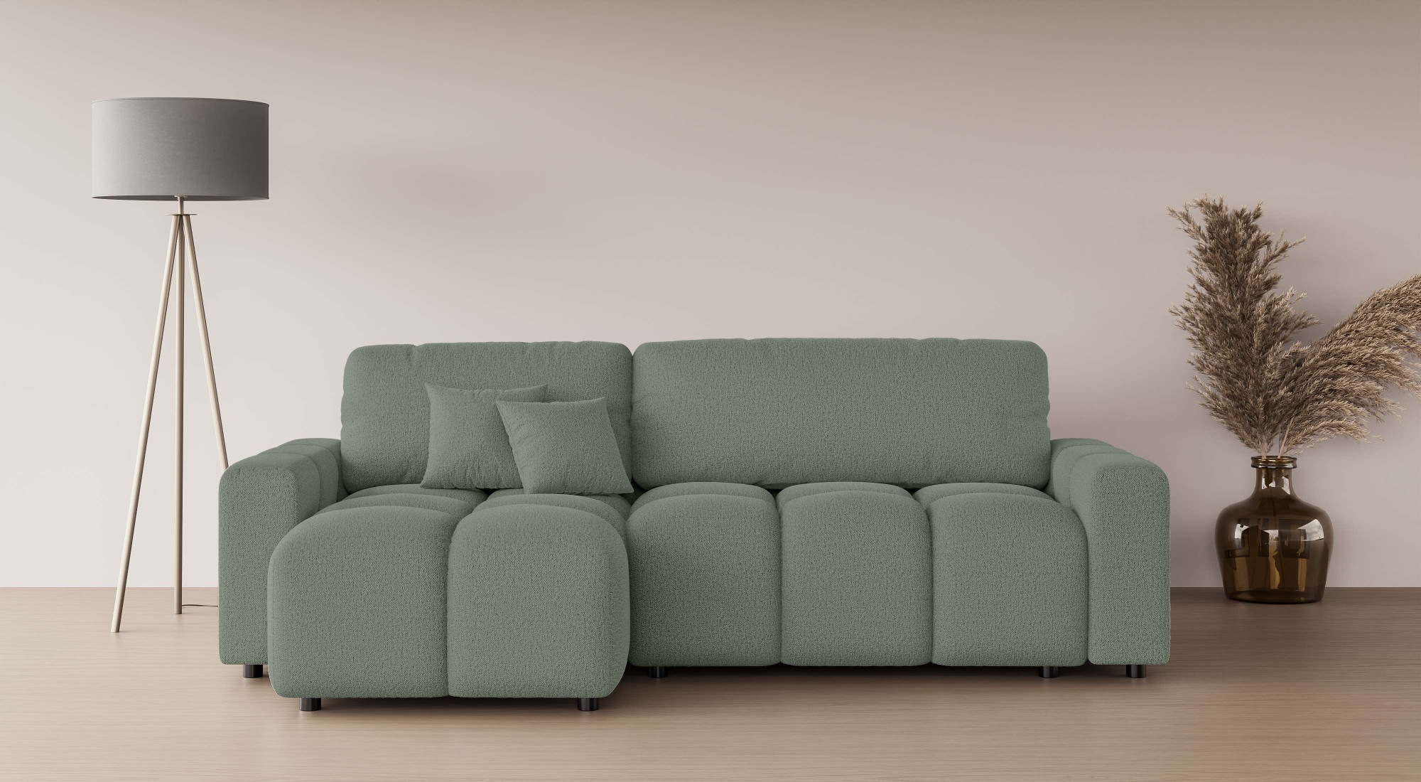 Home affaire Ecksofa »FELICI, Schlafsofa 233cm, L-Form mit Recamiere beidse günstig online kaufen