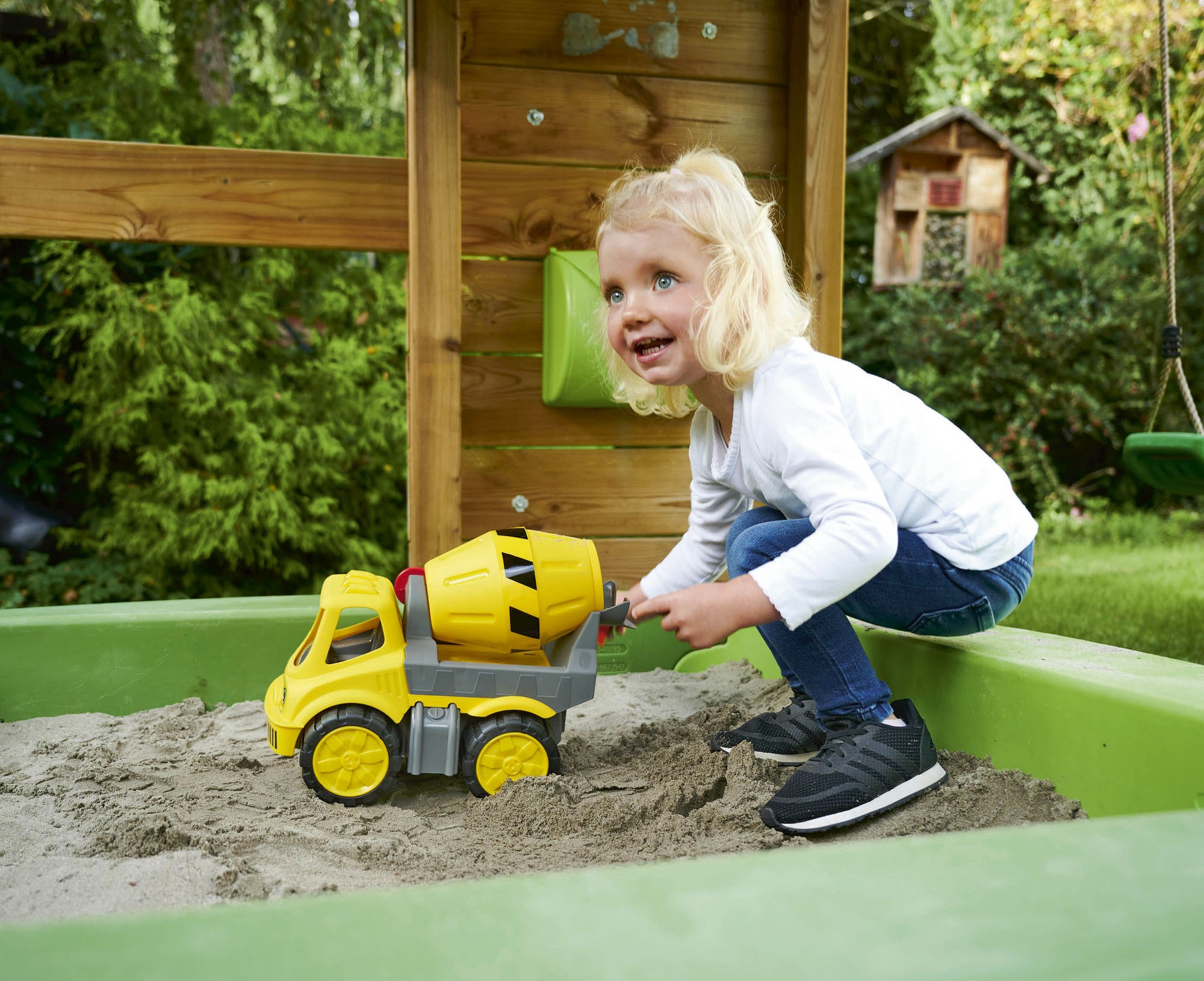 BIG Spielzeug-Betonmischer »Power-Worker Zementmischer+ Figur«, Made in Germany