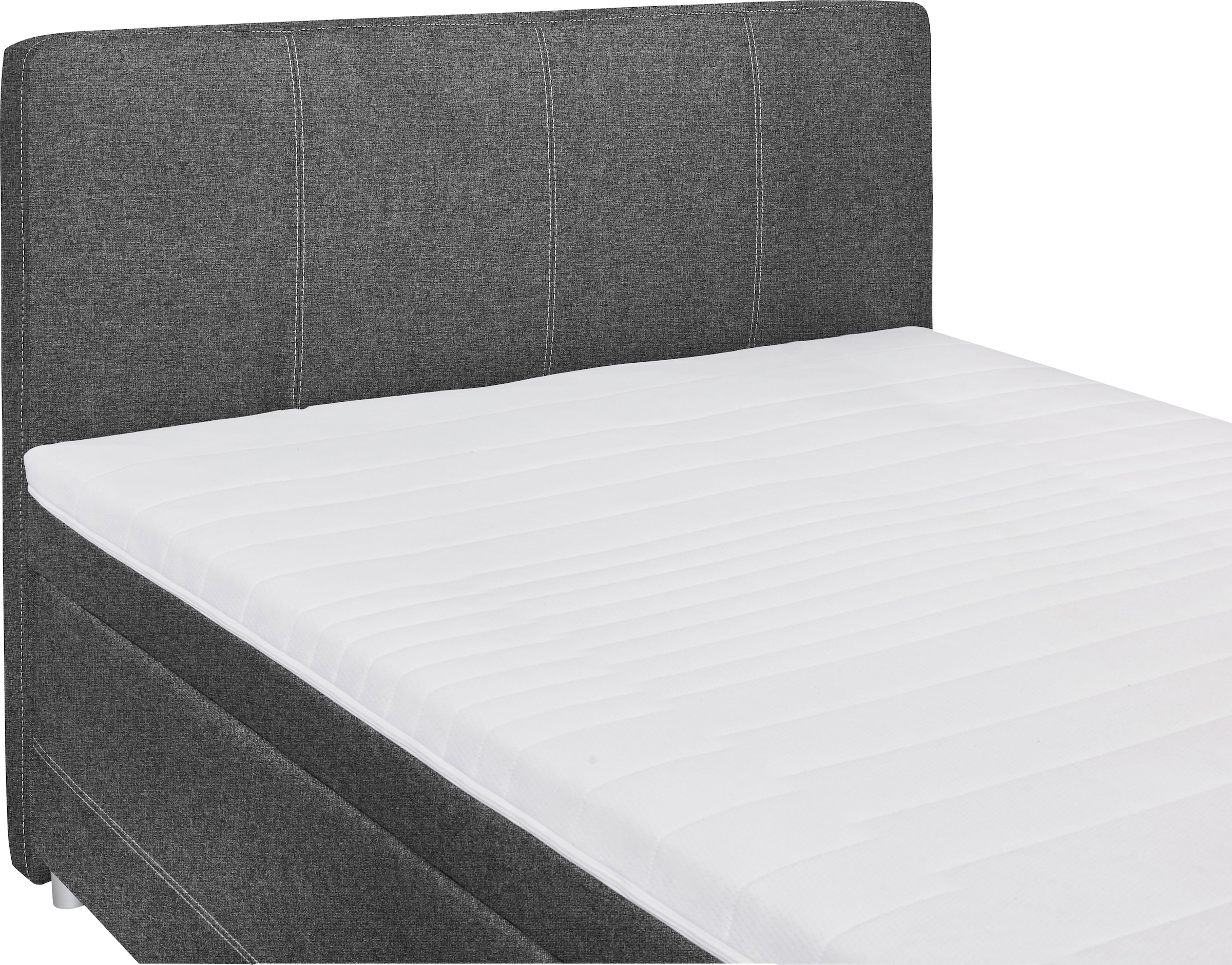 ED EXCITING DESIGN Boxspringbett »Luanda«, wahlweise mit Matratze und Topper