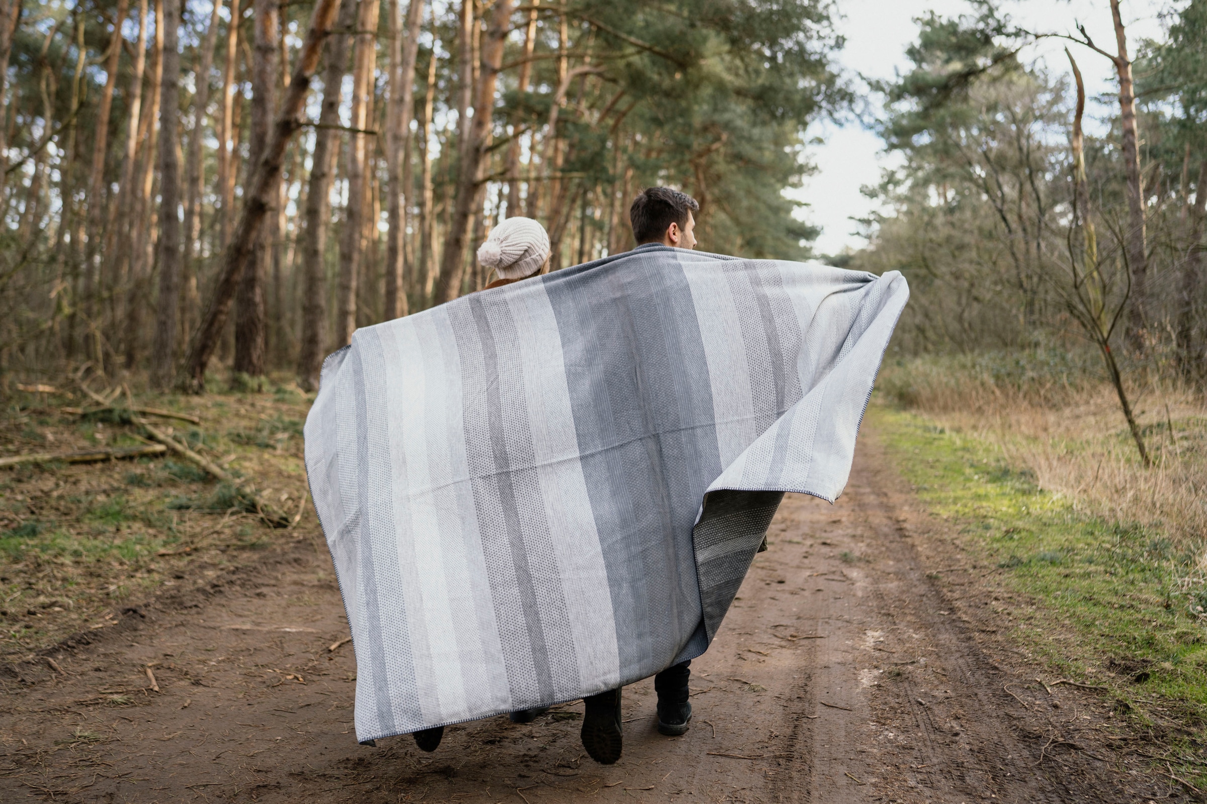 IBENA Wohndecke »Kitale«, im Streifen-Design, nachhaltig aus Bio-Baumwolle, Kuscheldecke