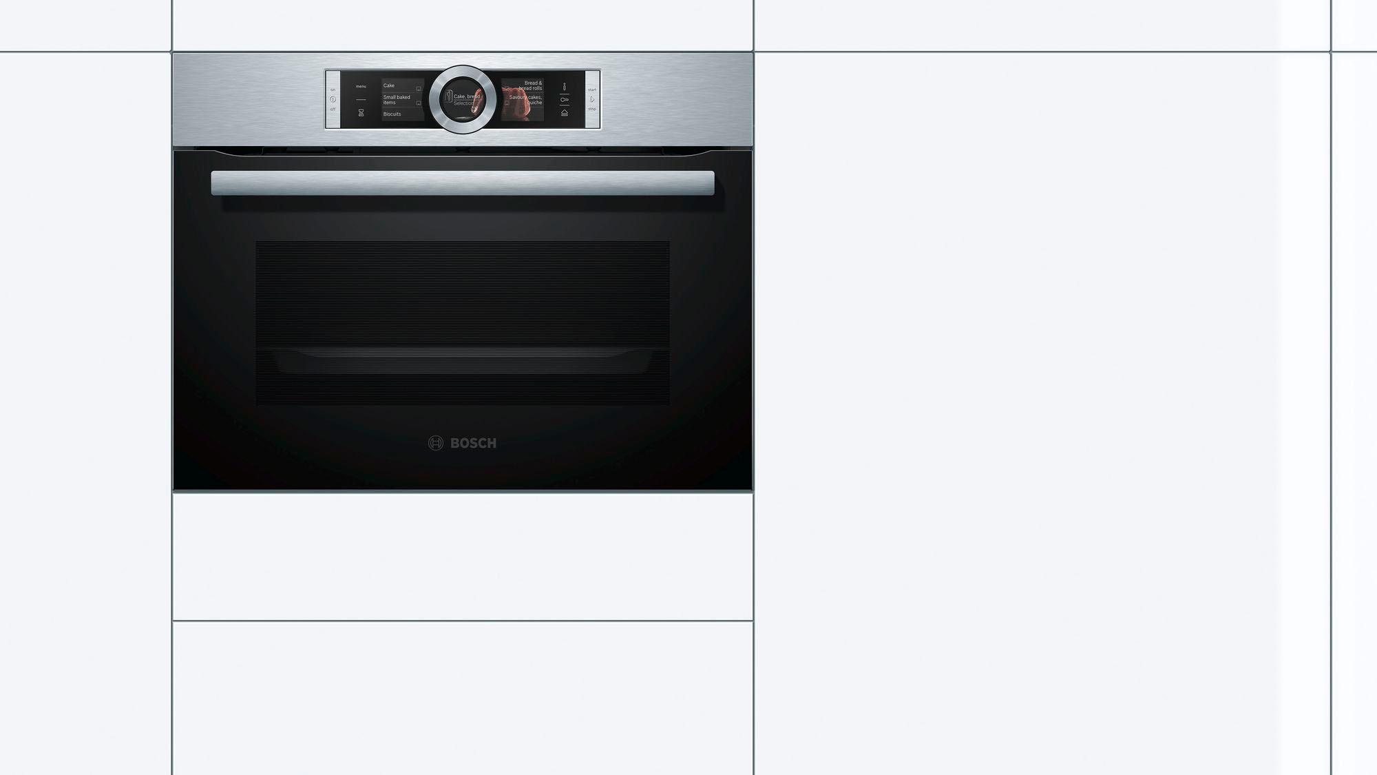 6. Bild von BOSCH Dampfbackofen »CSG636BS3«, 8, CSG636BS3, mit Teleskopauszug nachrüstbar, ecoClean Direct, mit softClose