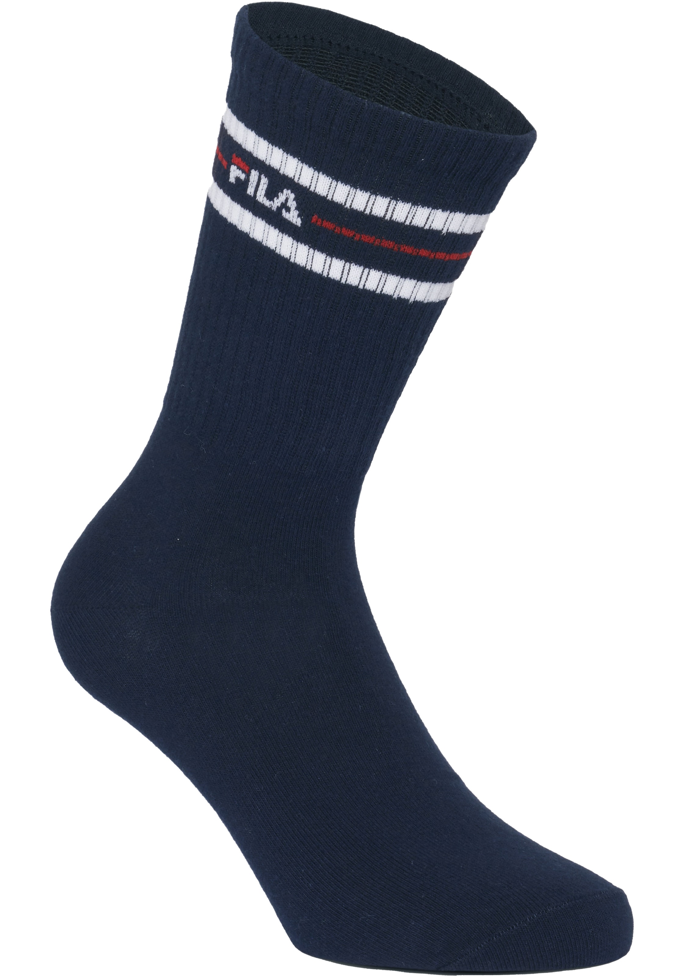 Fila Sportsocken »UNISEX LIFESTYLE PLAIN SOCKS«, (6 Paar), mit eingestricktem Logo