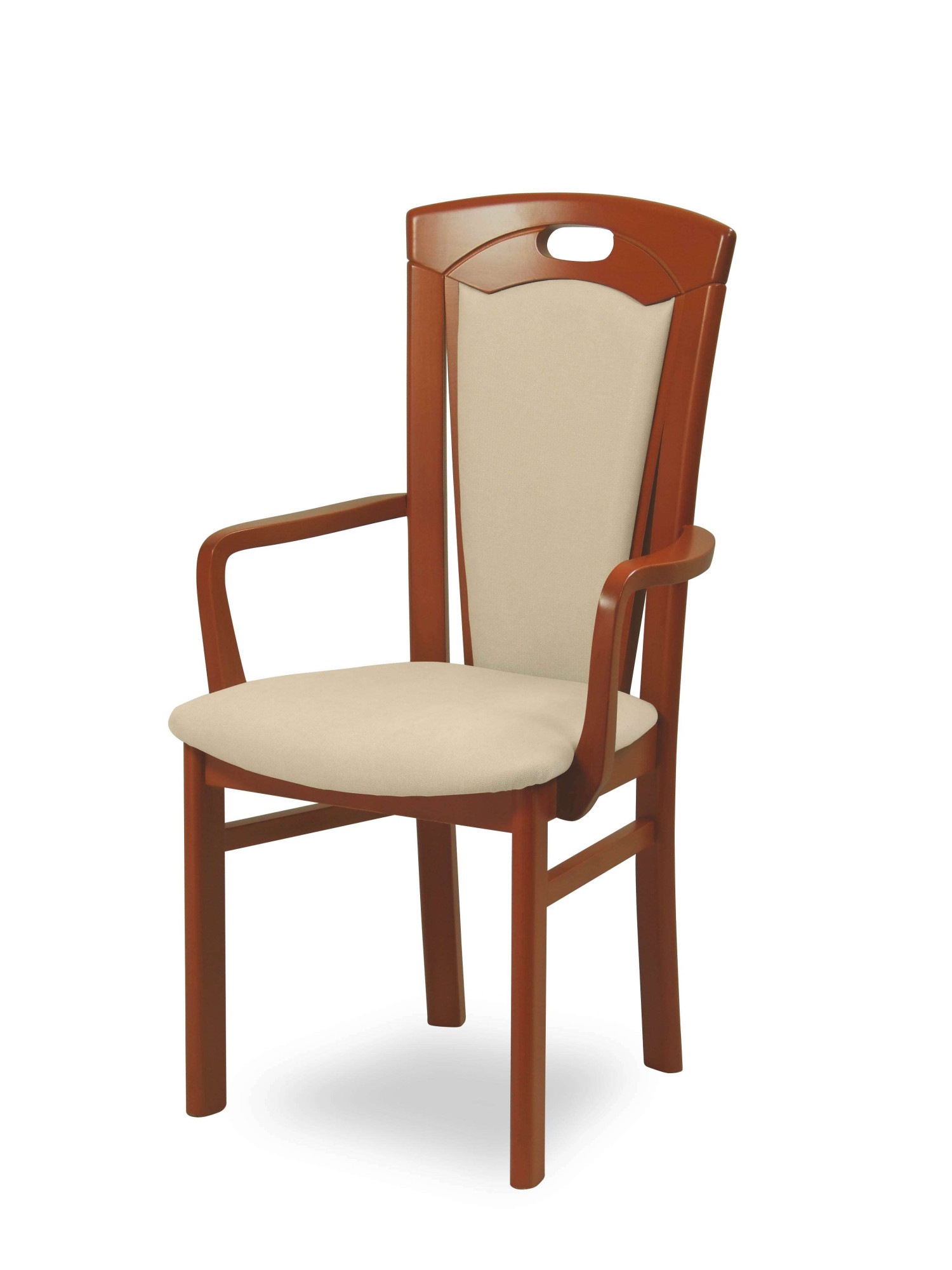 Home affaire Esszimmerstuhl »FERDI, Armlehnstuhl, Made in Italy, Massivholz günstig online kaufen