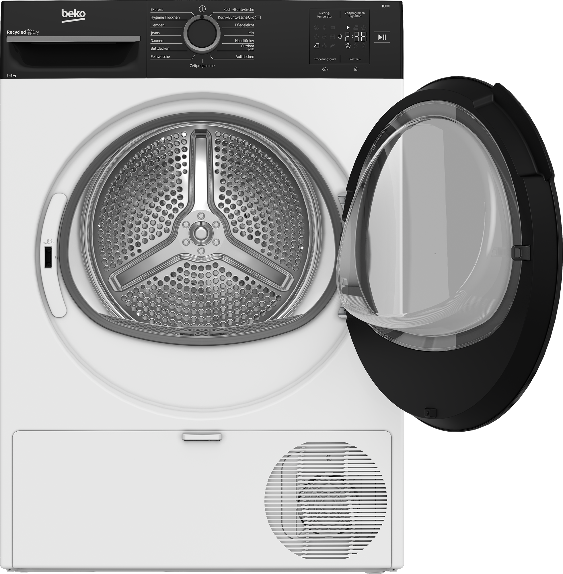 BEKO Kondenstrockner »BM3T39230W«, 9 kg, mit Wärmepumpentechnologie