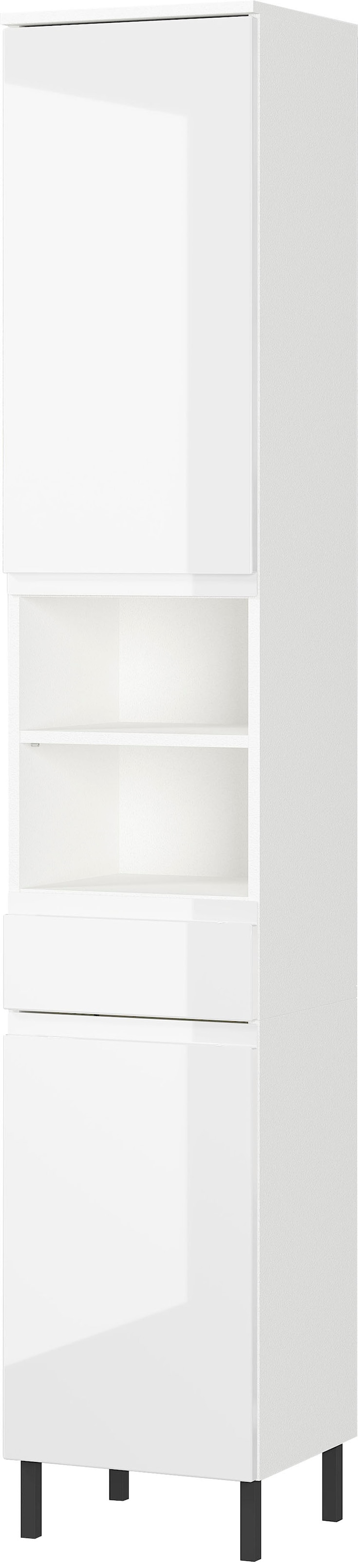 bestellen Hochschrank St.), (Set, aus 4 Midischrank, Spiegel, Waschbeckenunterschrank, »Scantic«, Badmöbel-Set GERMANIA online